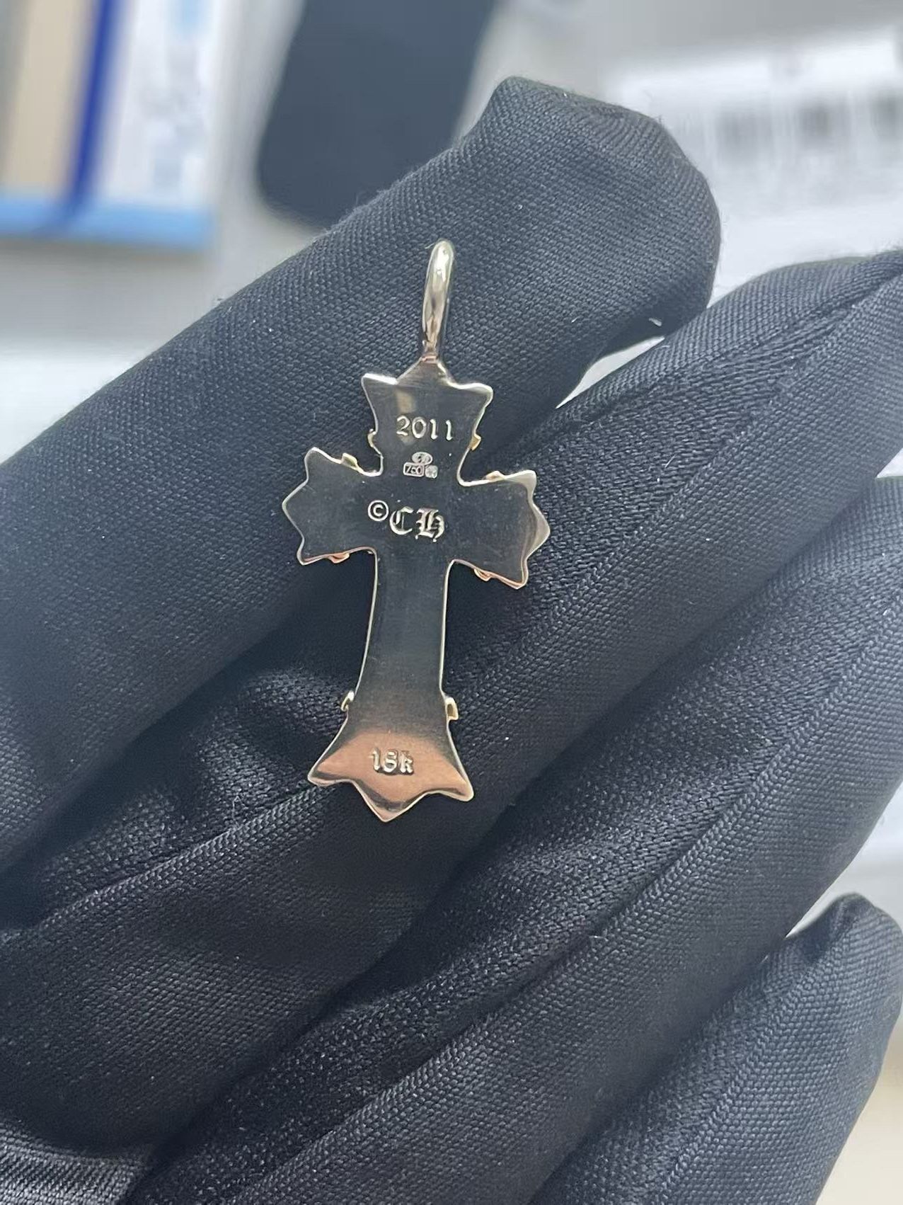 Chrome Hearts Chrome Hearts 18K&22K Double Cross Charm Pendant Size ONE SIZE - 6 Thumbnail