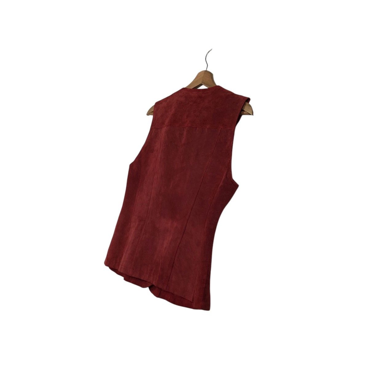 Japanese Brand 📌Vintage Leather Tank Top Vest Pesanteur Issey Miyake Size US M / EU 48-50 / 2 - 11 Thumbnail