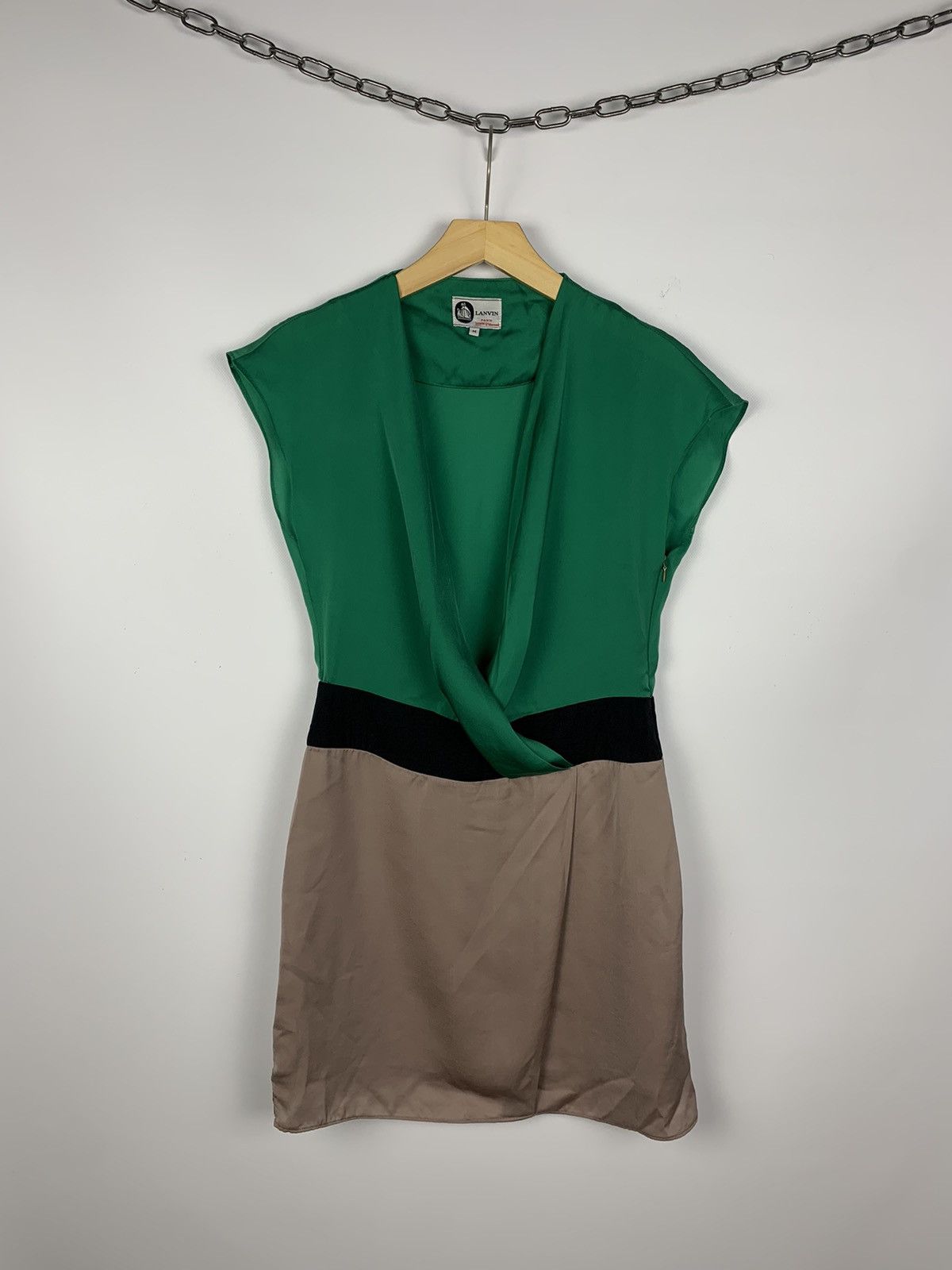 Lanvin Lanvin Paris Silk Mini Dress Ladies Size M Green Luxury | Grailed