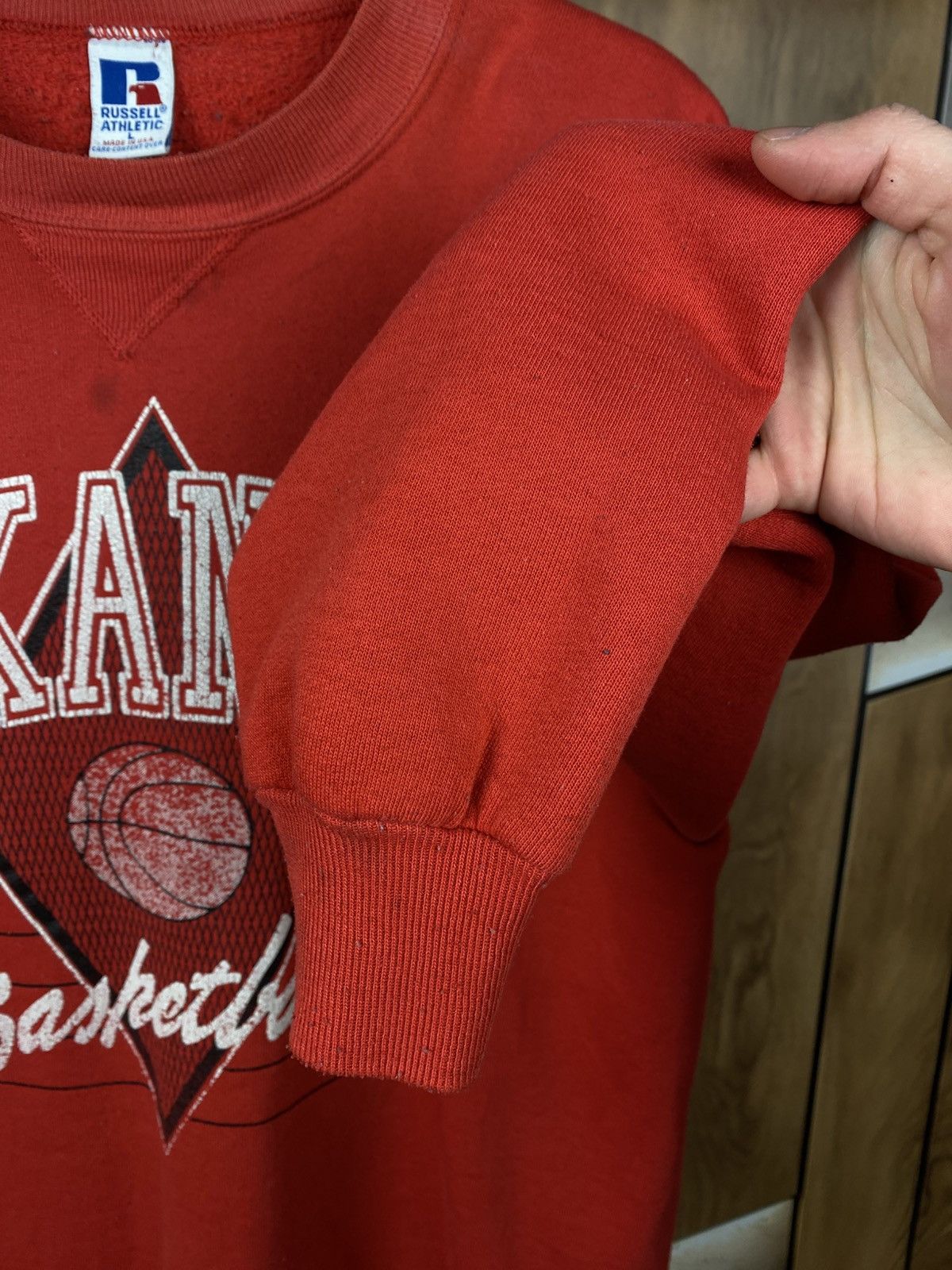 Russell Athletic 🏀Vintage 90s Sweatshirt Basketball Arkansas Russel Athletic🏀 Size US L / EU 52-54 / 3 - 7 Thumbnail
