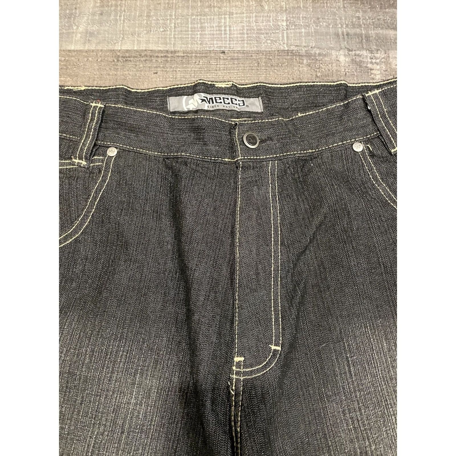 Vintage VINTAGE Mecca Shorts Bermuda Casual Denim 40 Relaxed 16 in Inseam 5-Pocket Blue 90s Hip Hop USA Mens Size US 40 / EU 56 - 5 Thumbnail