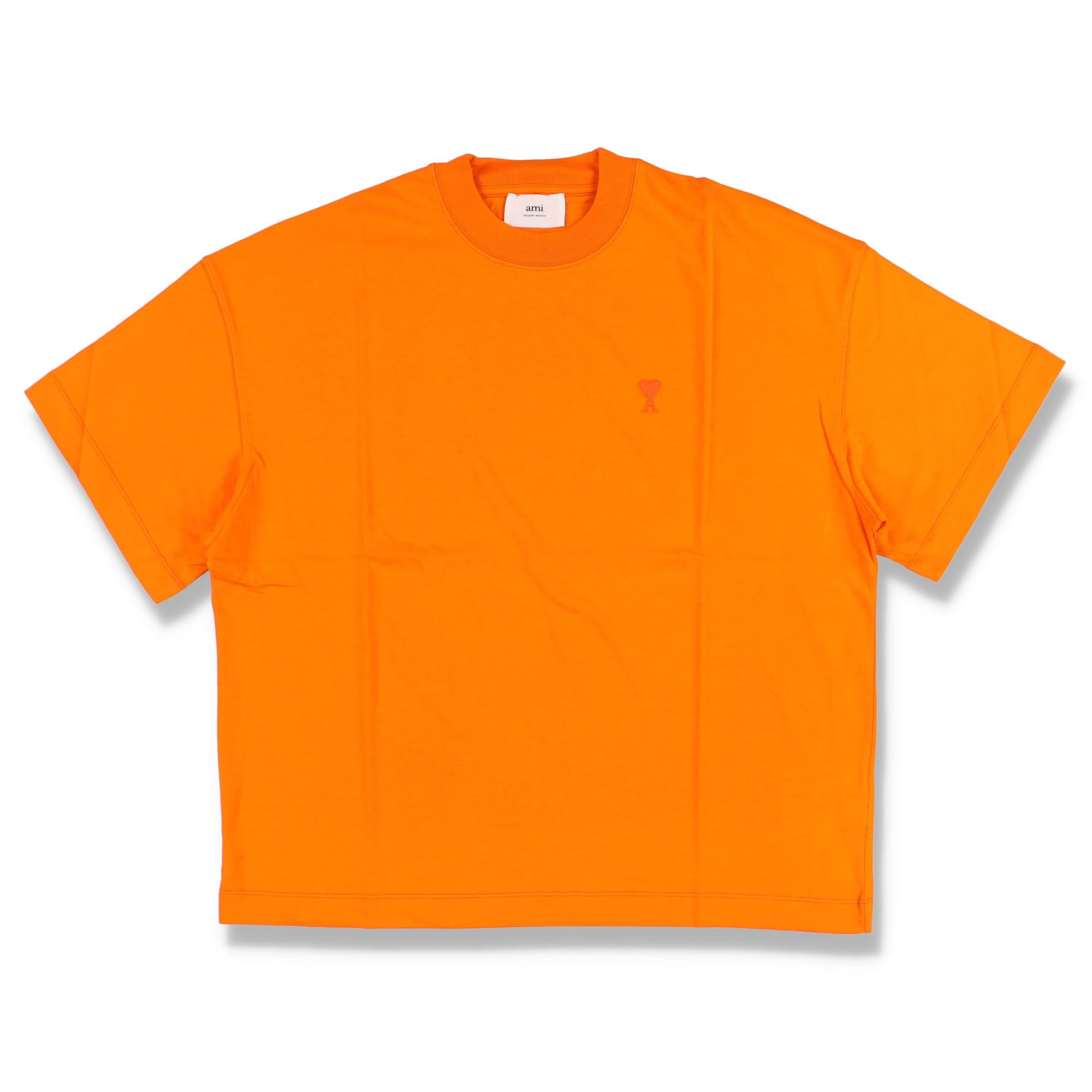 AMI Orange Ami De Couer Logo Oversized T-Shirt Size XS / US 0-2 / IT 36-38 - 2 Thumbnail