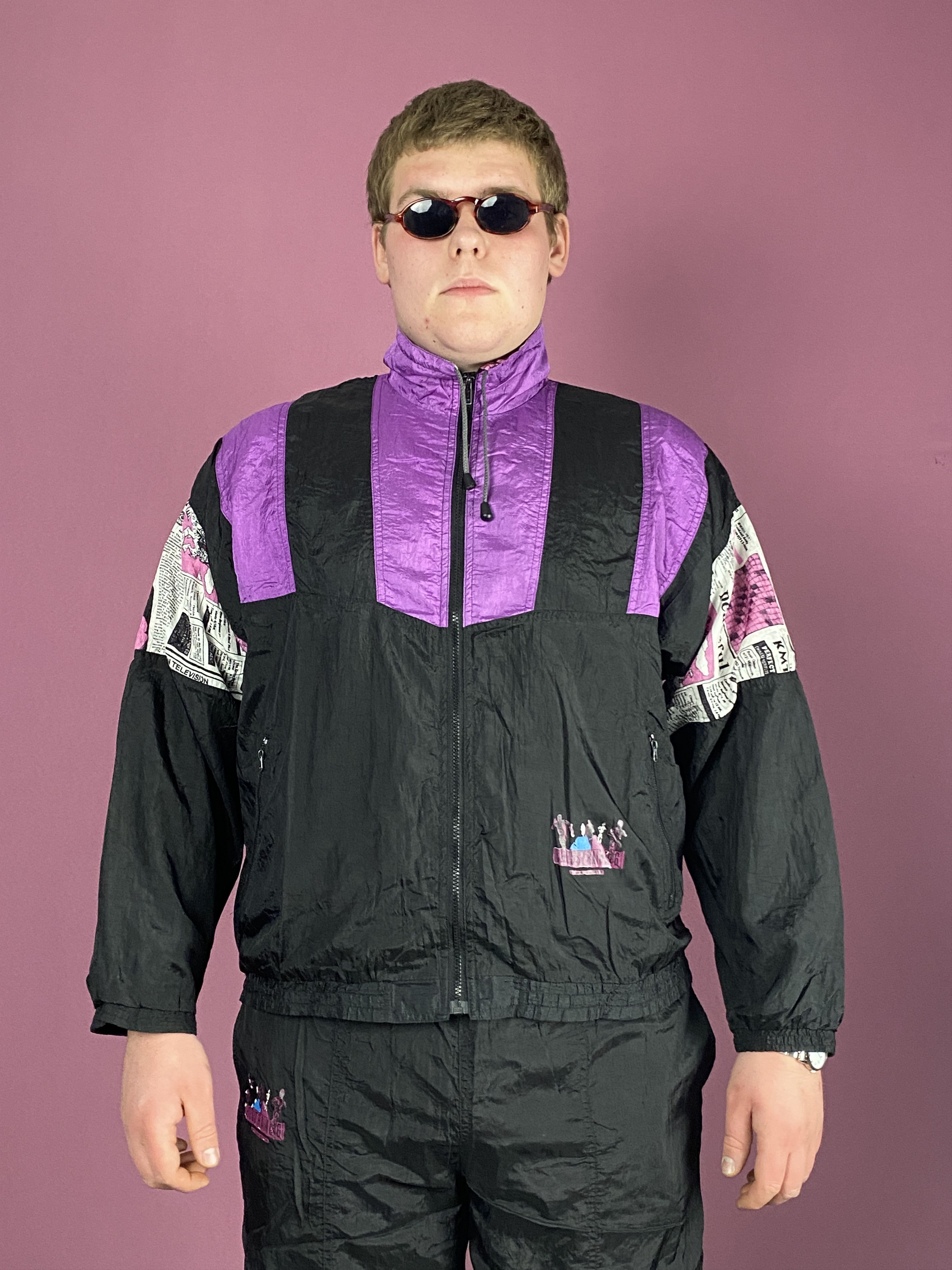 Vintage 90s Vintage Men's Tracksuit Set - XL Windbreaker & Pants Size US XL / EU 56 / 4 - 4 Thumbnail