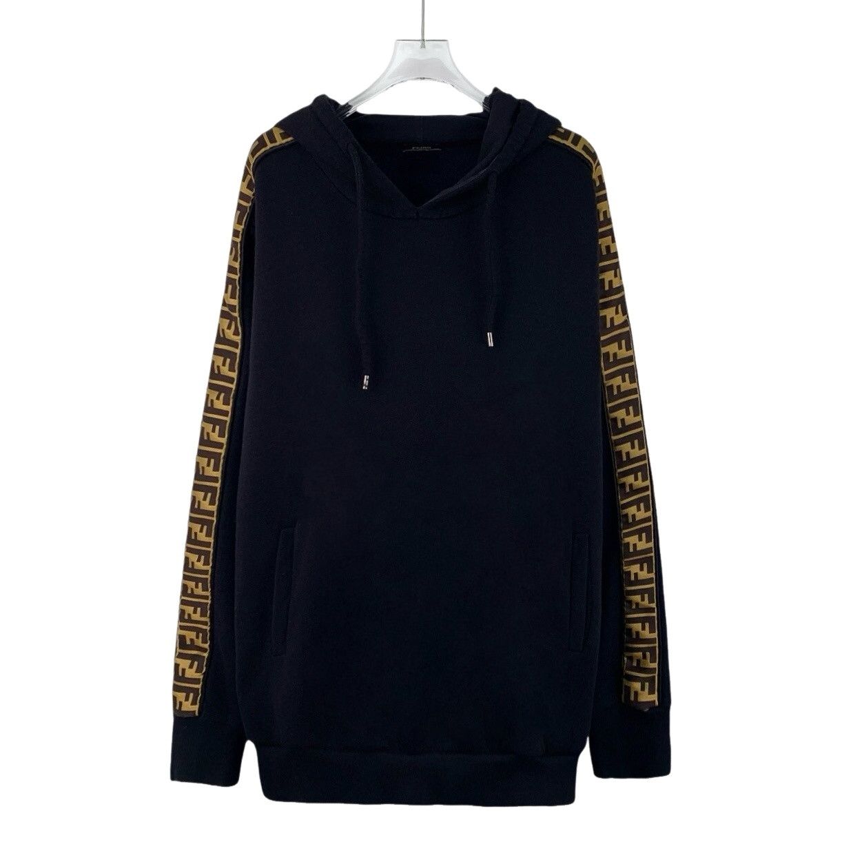 Fendi Fendi FF Logo Tape Hooded Sweatshirt Size 52 Size US L / EU 52-54 / 3 - 1 Thumbnail