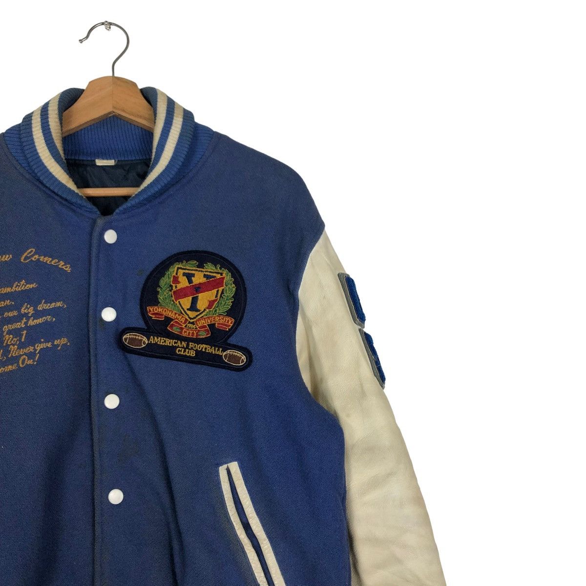 Vintage 🔥VINTAGE 1984 YOKOHAMA UNIVERSITY AMERICAN FOOTBALL CLUB Size US L / EU 52-54 / 3 - 6 Thumbnail