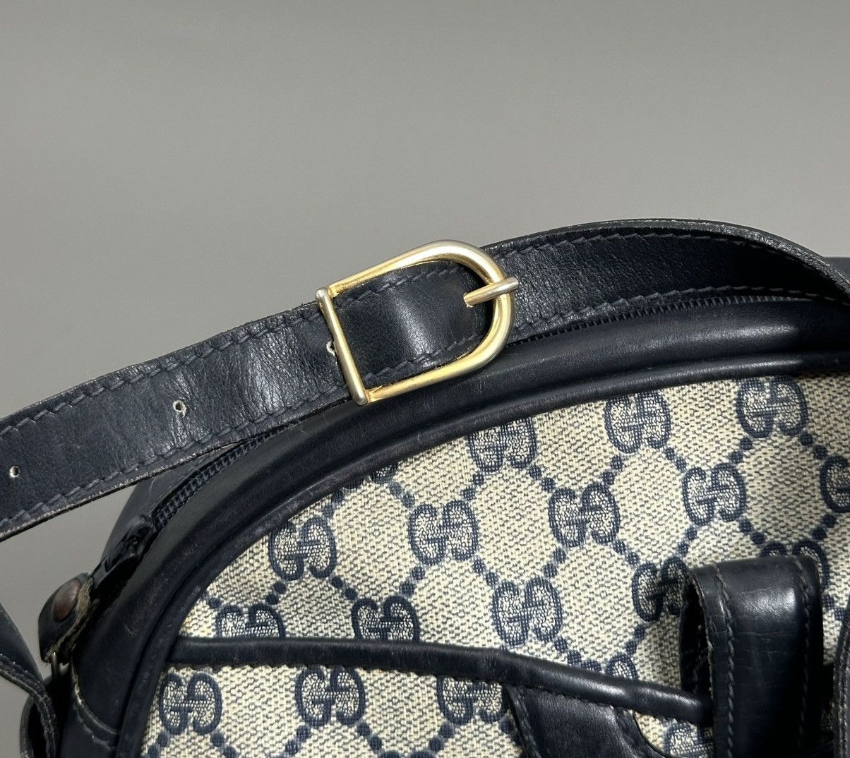 Gucci Gucci - Vintage GG Monogram Supreme Pattern - Coated - Navy Size ONE SIZE - 6 Thumbnail