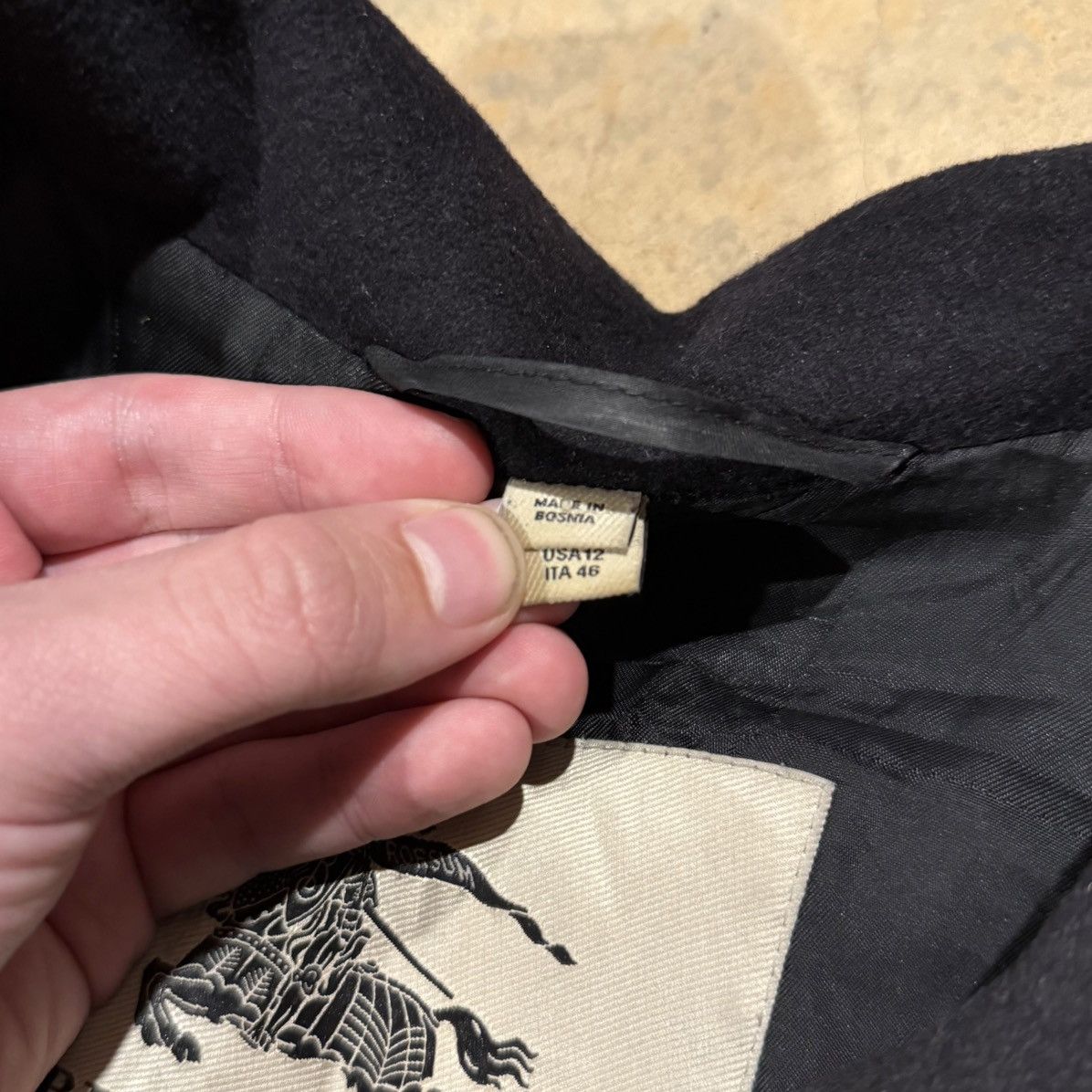 Burberry Burberry London Wool Cashmere Blend Coat Black Size US S / EU 44-46 / 1 - 7 Thumbnail