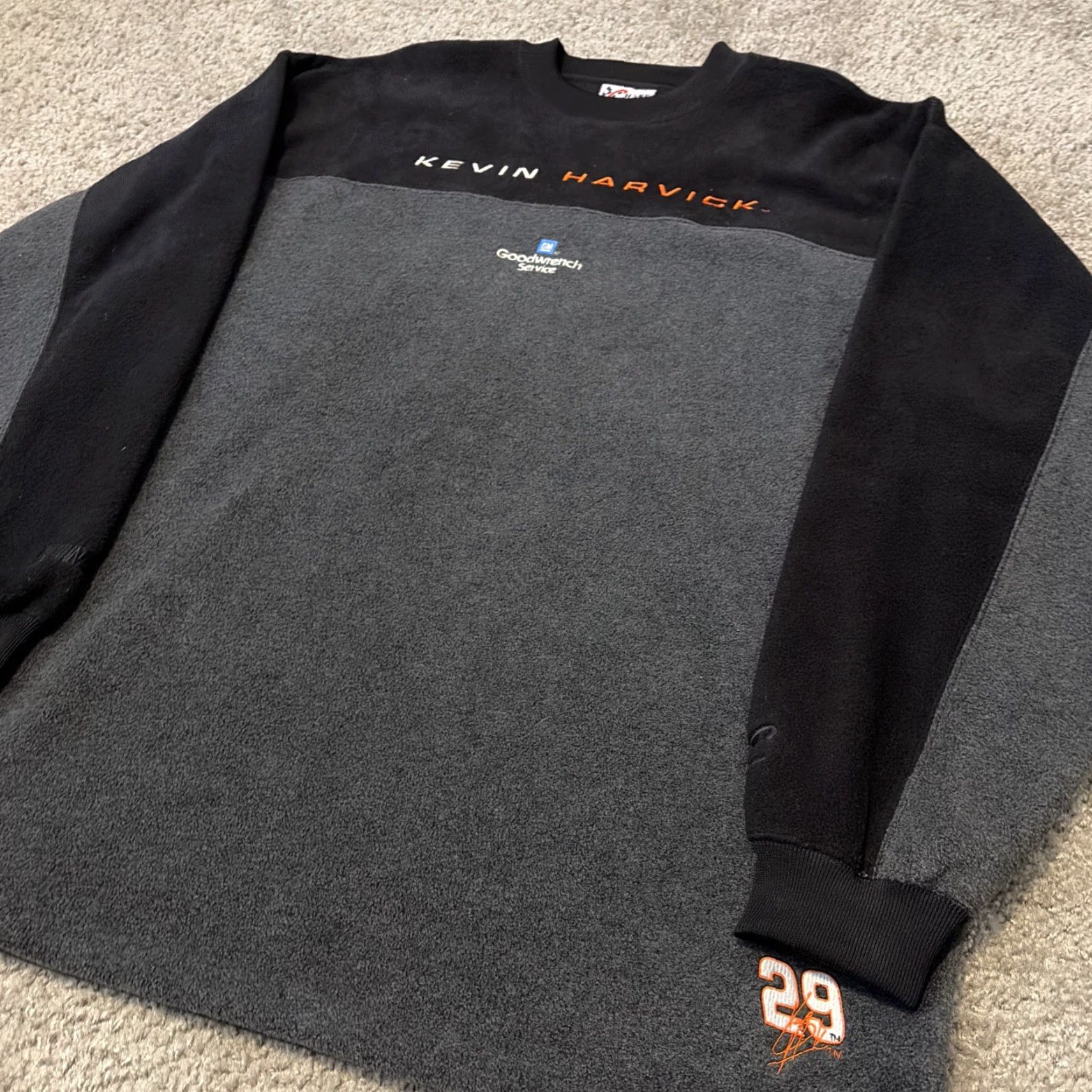 Chase Authentics VINTAGE Kevin Harvick NASCAR Racing Fleece Sweatshirt Chase Authentics 2XL Black Mens T-Shirt Size US XXL / EU 58 / 5 - 4 Thumbnail
