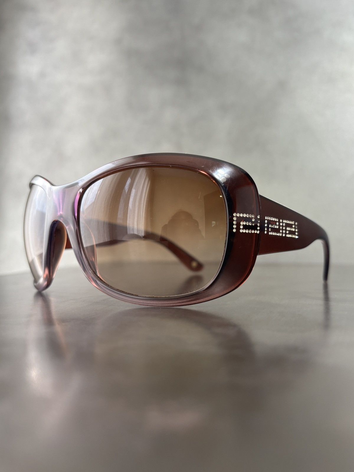 Versace 2009 Versace Sunglasses VE4961B Y2K Rhinestone 2000s Italy Size ONE SIZE - 20 Thumbnail