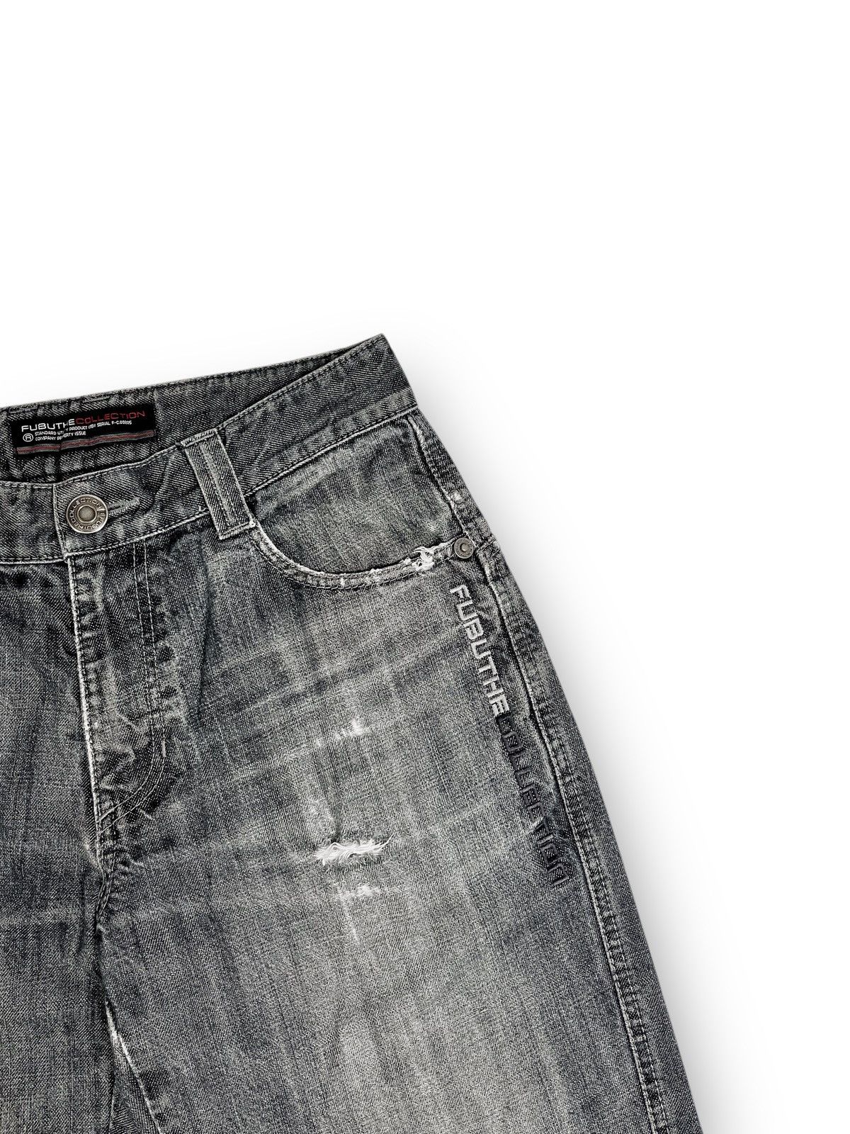 Fubu Fubu Collection Vintage Distressed Denim Pants Size US 31 - 6 Thumbnail