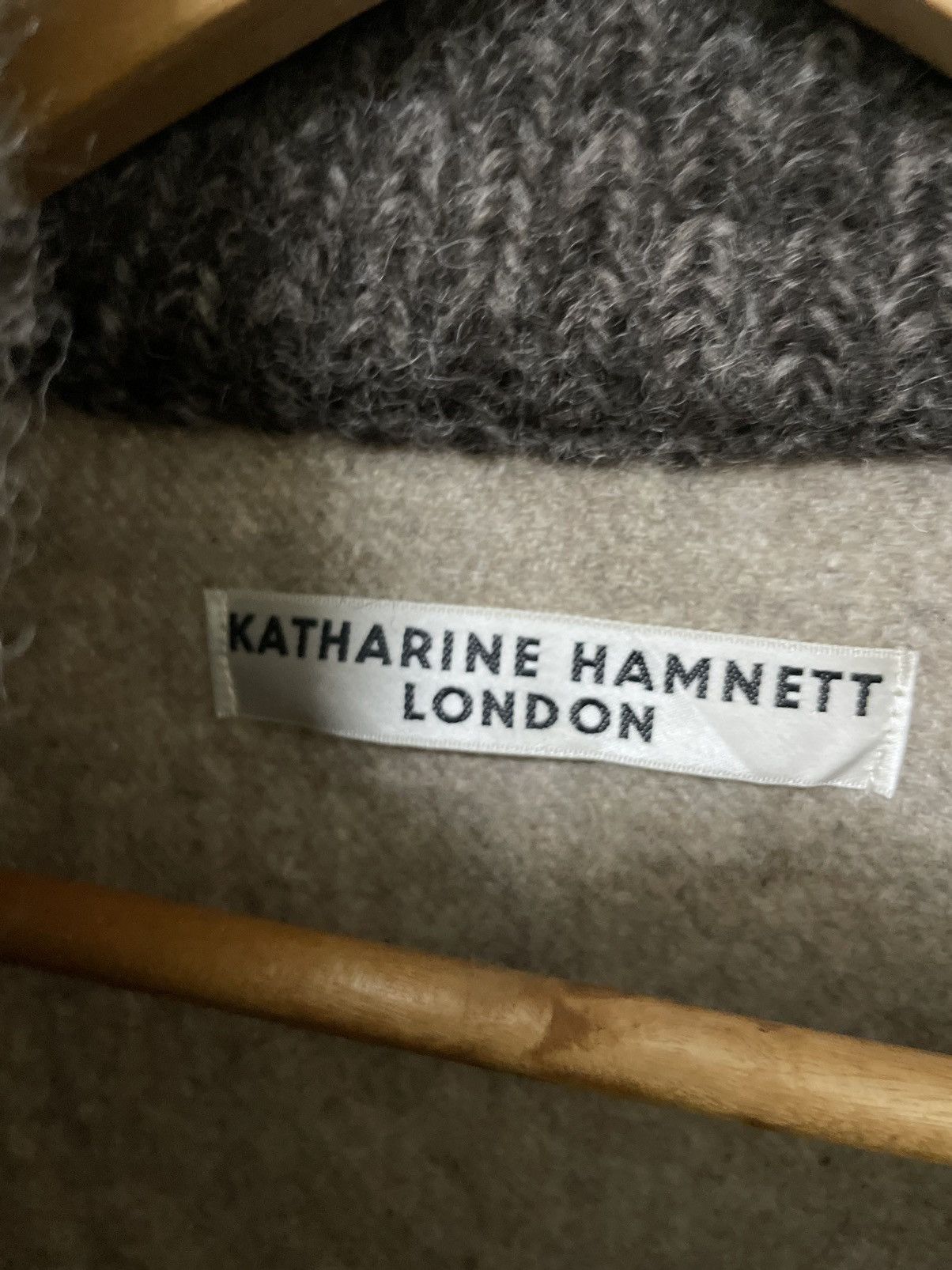 Japanese Brand × Katharine Hamnett London × Vintage KATHARINE HAMNETT CUT & SEWN WOOL BLEND CARDIGAN Size ONE SIZE - 7 Thumbnail