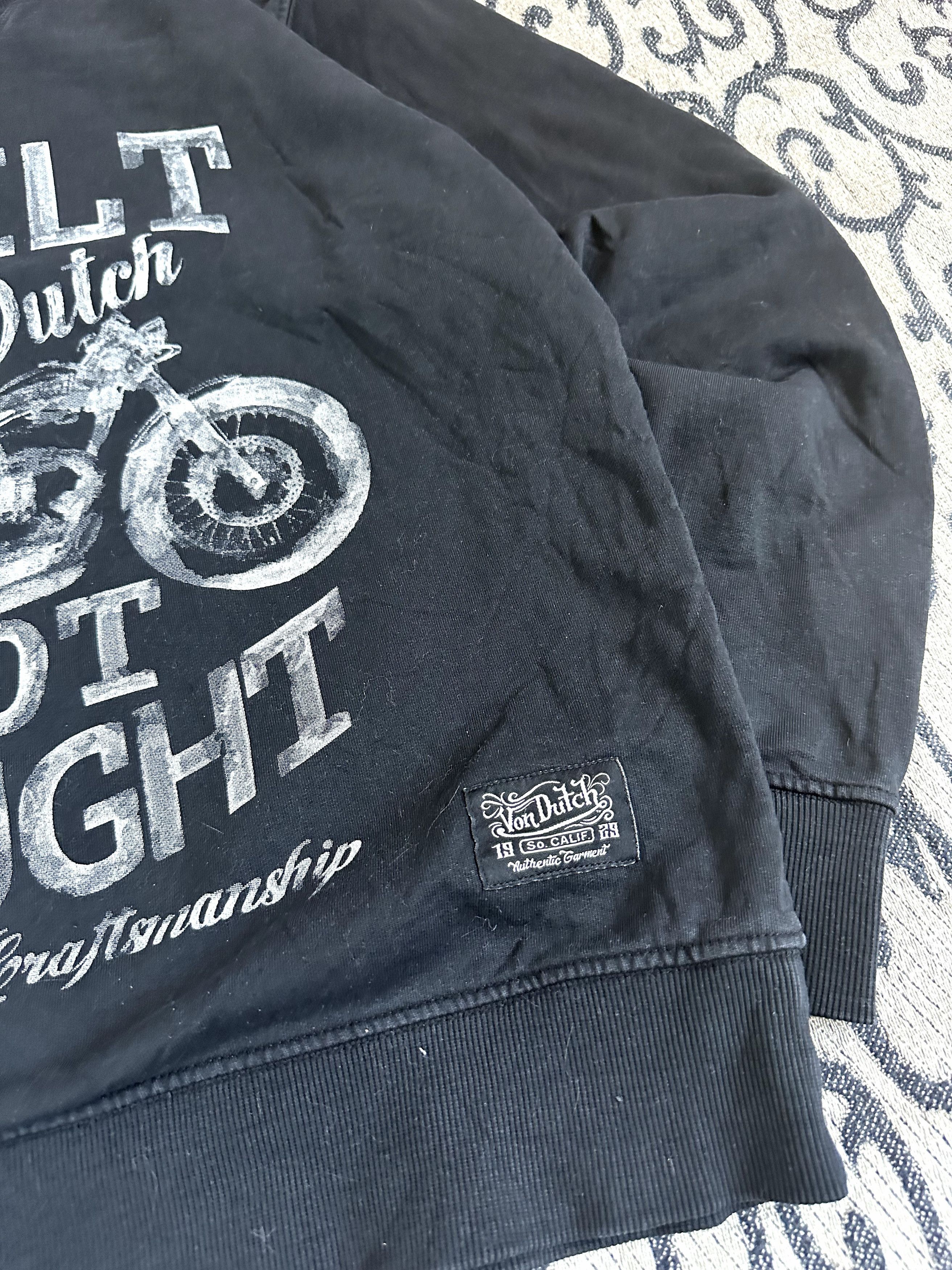 Ed Hardy × Von Dutch Vintage Von Dutch Biker Sweatshirt Grunge Style Size US M / EU 48-50 / 2 - 4 Thumbnail