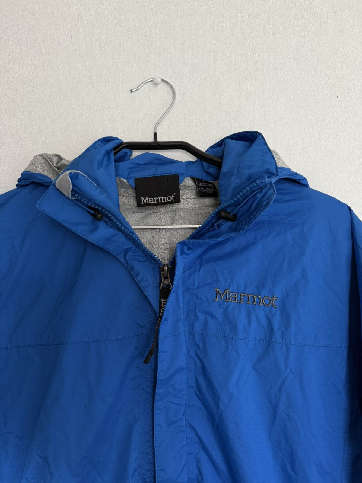 Marmot Marmot Rain Jacket Packable Waterproof Nylon Shell Hood Blue Size S / US 4 / IT 40 - 6 Thumbnail