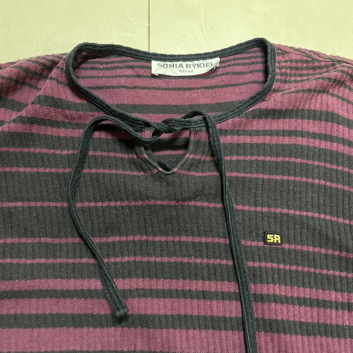Sonia Rykiel Vintage Rare Sonia Rykiel Ribbed T Shirt Size S / US 4 / IT 40 - 5 Thumbnail