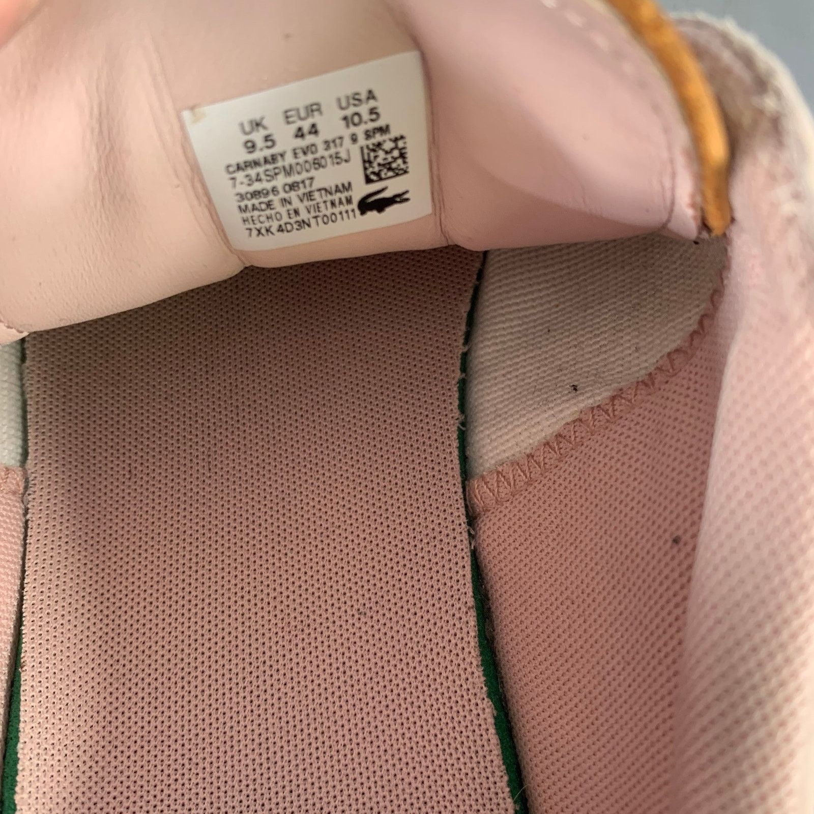 Lacoste LACOSTE Size 10.5 Pink Camel Leather Sneakers Size US 10.5 / EU 43-44 - 7 Thumbnail