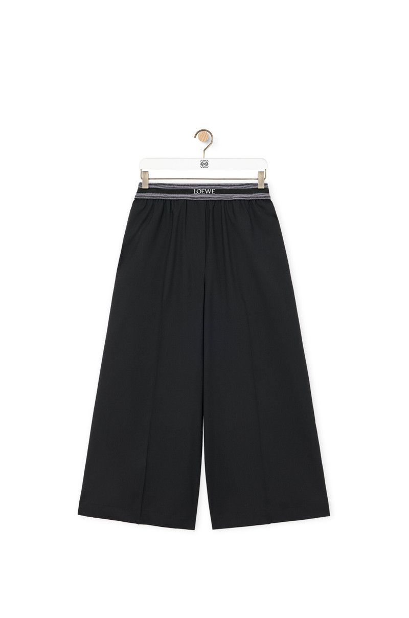 Loewe o1in1g0426 Cropped Trouser in Black Size 26" / US 2 / IT 38 - 1 Thumbnail