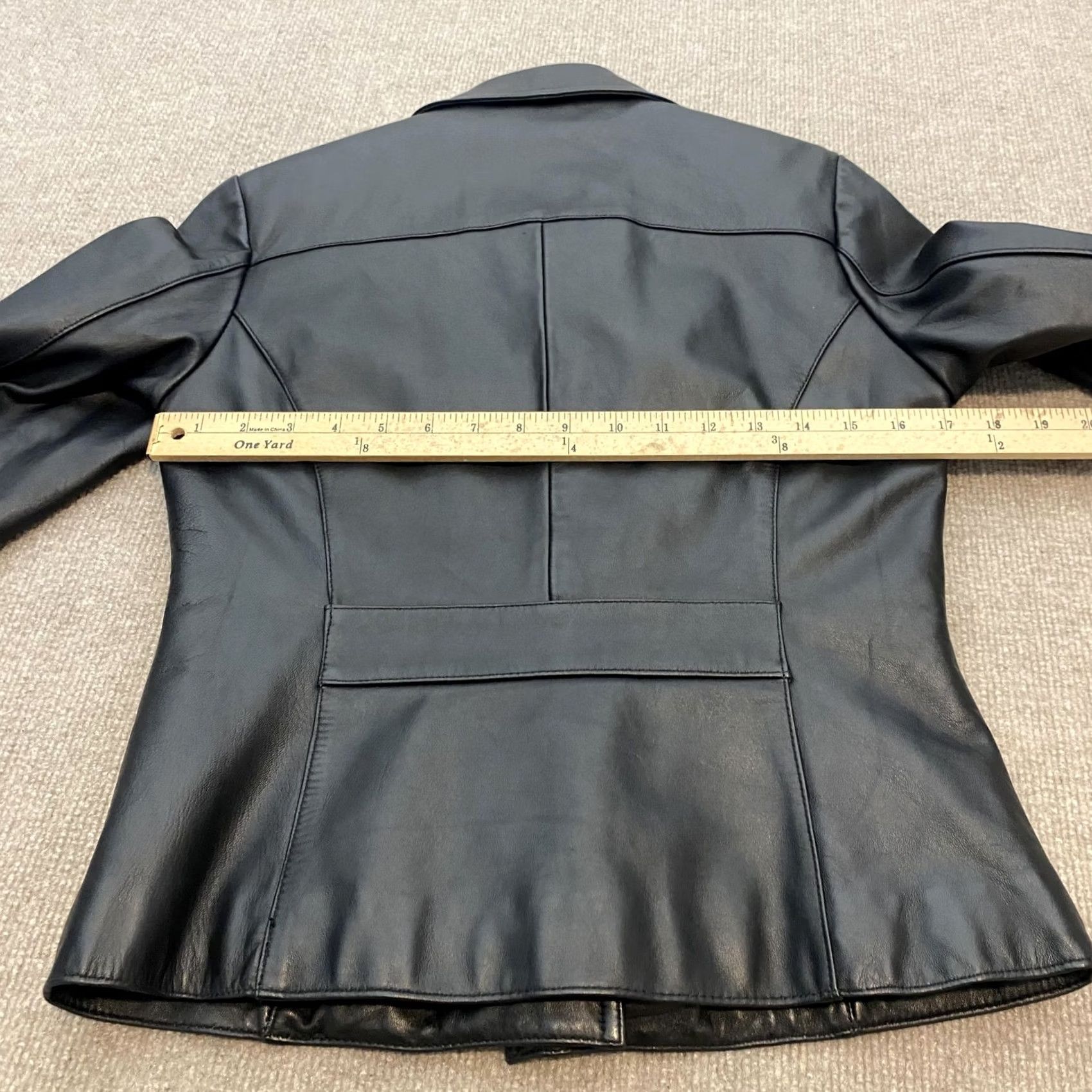 Vintage Wilsons Leather Jacket Womens Small Black Thinsulate Lined Button Collared Moto Jacket Size S / US 4 / IT 40 - 5 Thumbnail