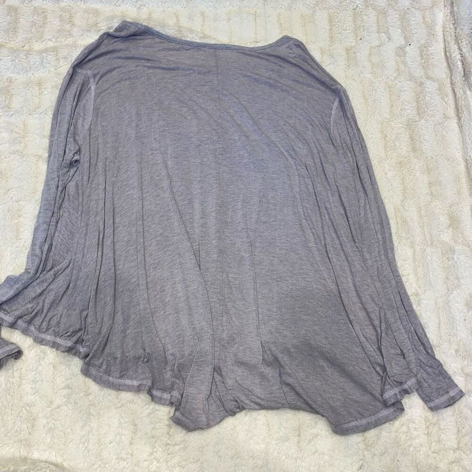 Other Easel Periwinkle Gray Long Sleeve Swing Shirt | Sz M Size M / US 6-8 / IT 42-44 - 3 Thumbnail
