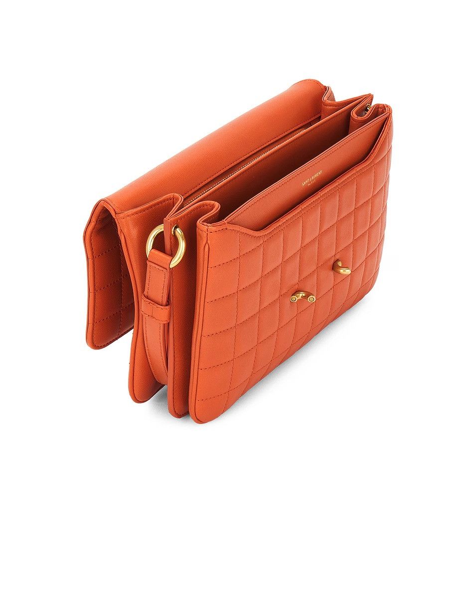 Saint Laurent Paris o1w1db10526 737354 Size: OS / Le Maillon Satchel Bag Orange Size ONE SIZE - 5 Thumbnail