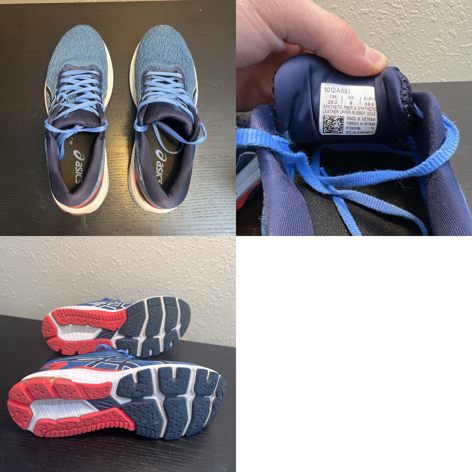 Asics ASICS GT-1000 Low Blue Women’s - FlyteFoam Size 8 - Sneaker - ASICS GT - Women’s Shoes Size US 8 / IT 38 - 8 Thumbnail