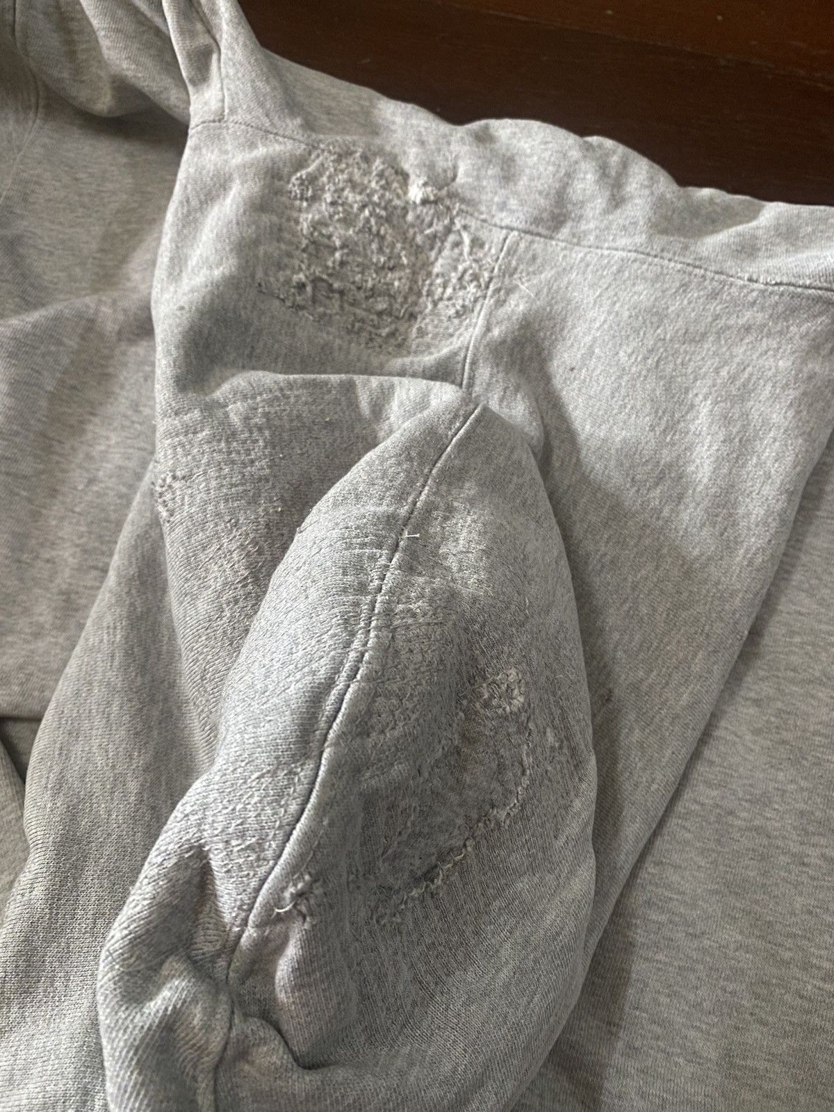 Hypebeast FIRE 🔥 VINTAGE SUPREME NY ZIP UP HOODIE DISTRESSED REWORK Size US L / EU 52-54 / 3 - 8 Thumbnail