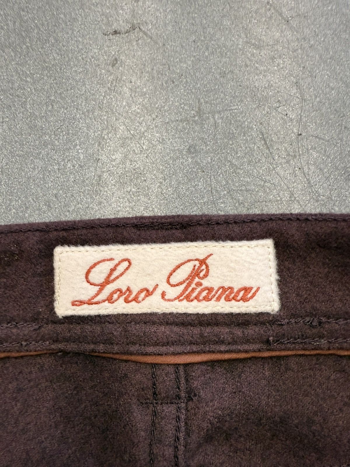 Loro Piana Loro Piana Virgin Wool Dark Wine Pants Size US 31 - 8 Thumbnail