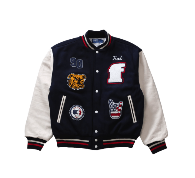 FUCT Fuct Varsity Jacket Navy • XL Size US XL / EU 56 / 4 - 1 Thumbnail