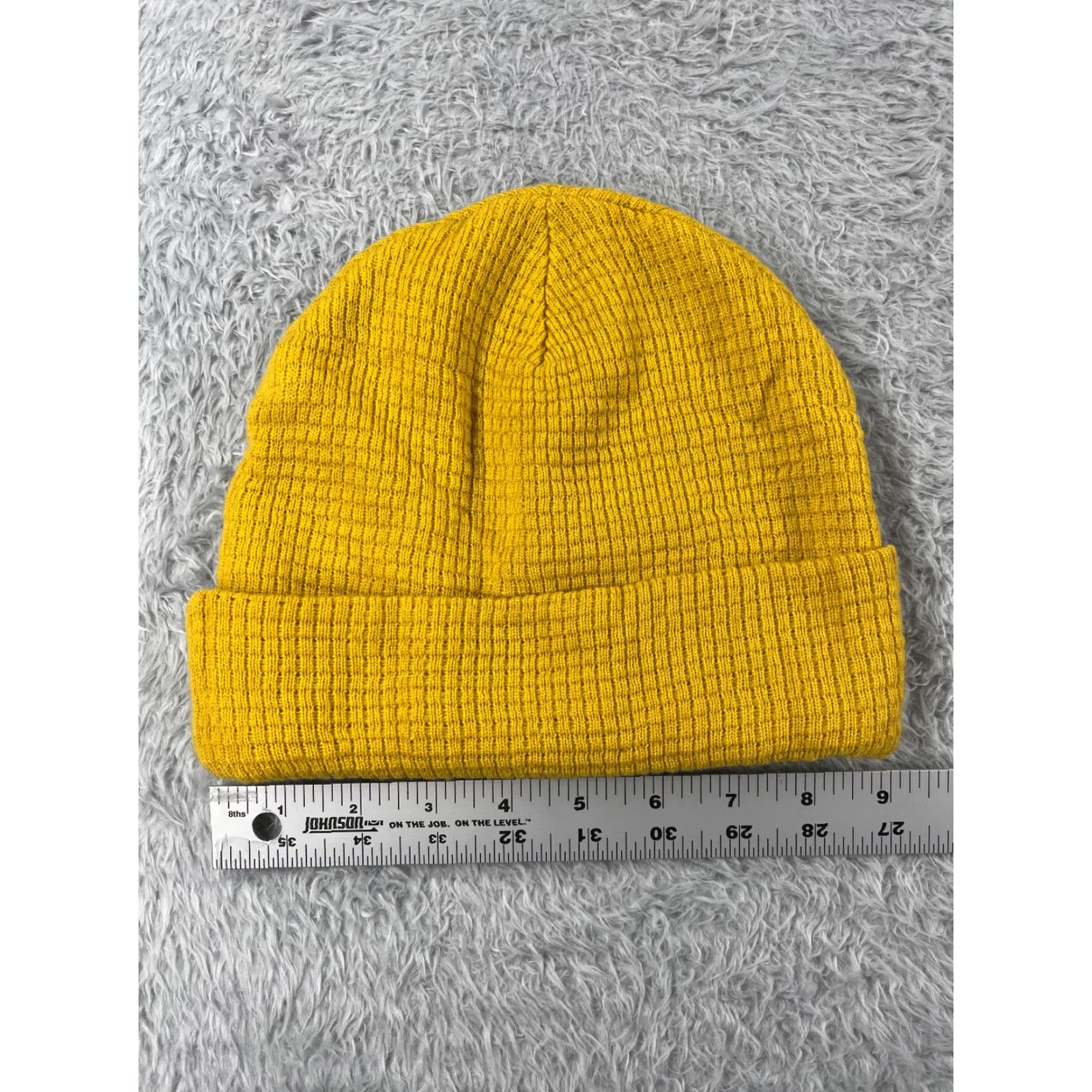 Vintage DannyDuncan69 Virginity Rocks Beanie Adult One Size Yellow Waffle Knit Acrylic Skate Size ONE SIZE - 3 Thumbnail