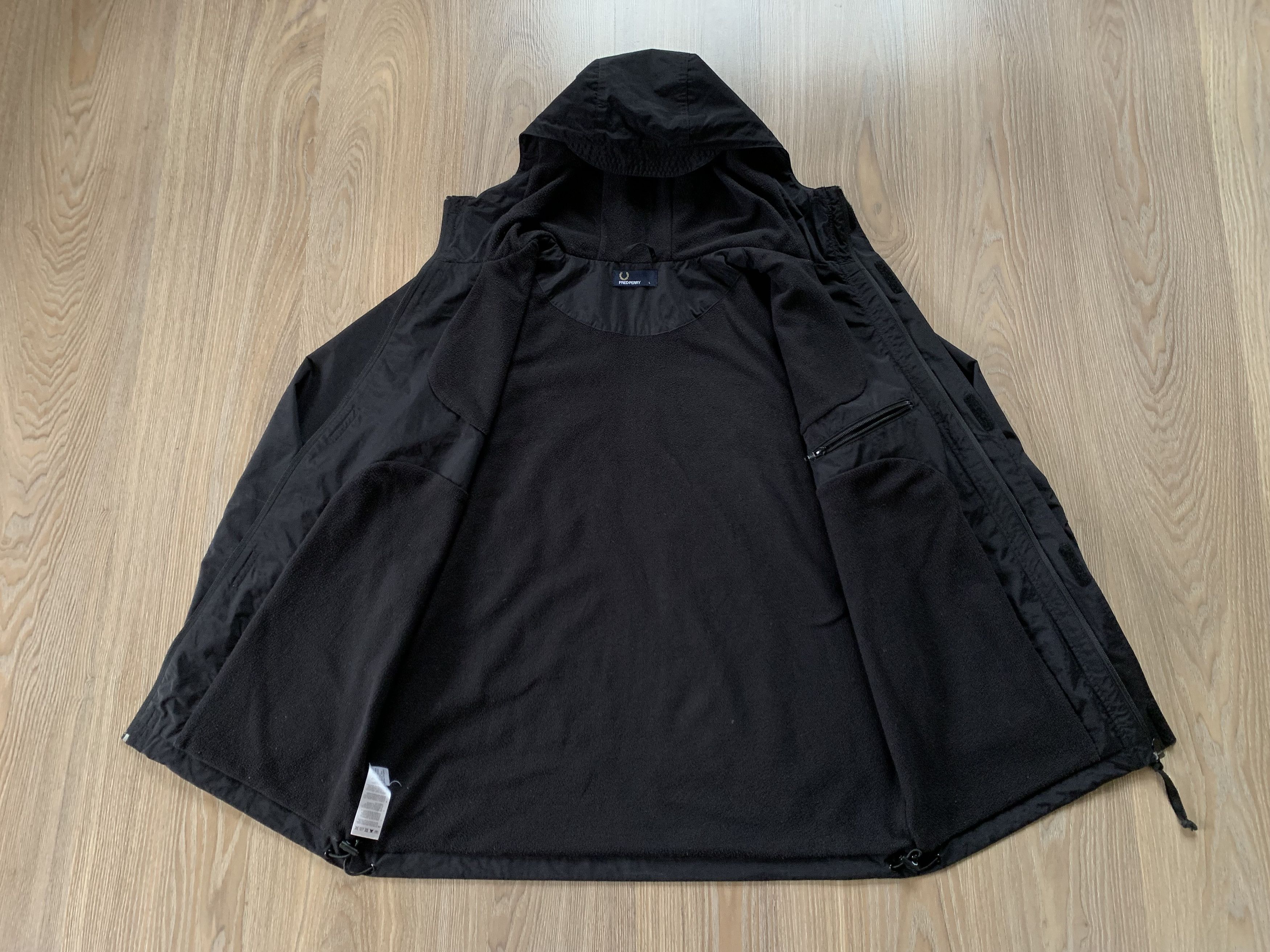 Fred Perry × Vintage Vintage Fred Perry Light Hood Black Jacket Size US L / EU 52-54 / 3 - 4 Thumbnail