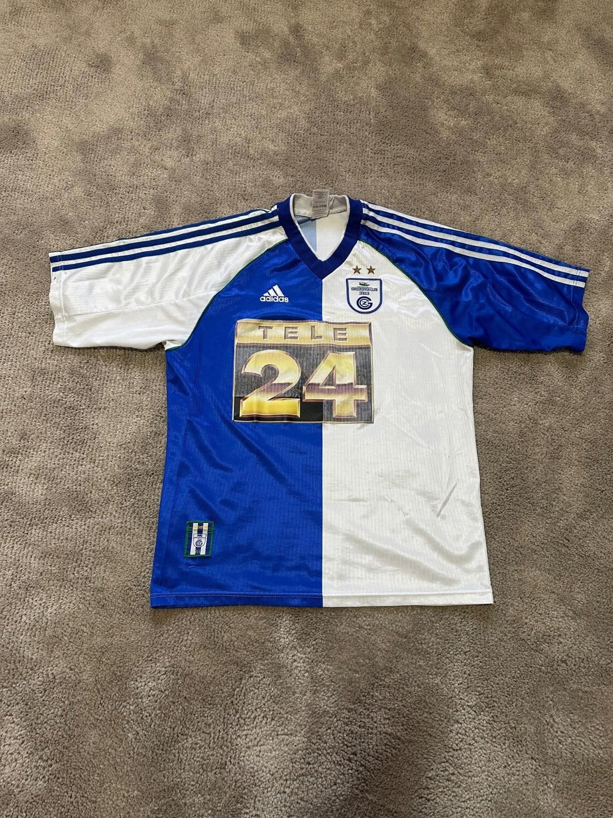 Adidas GRASSHOPPERS 1999 2000 HOME FOOTBALL SHIRT JERSEY Sz M Size US M / EU 48-50 / 2 - 1 Thumbnail
