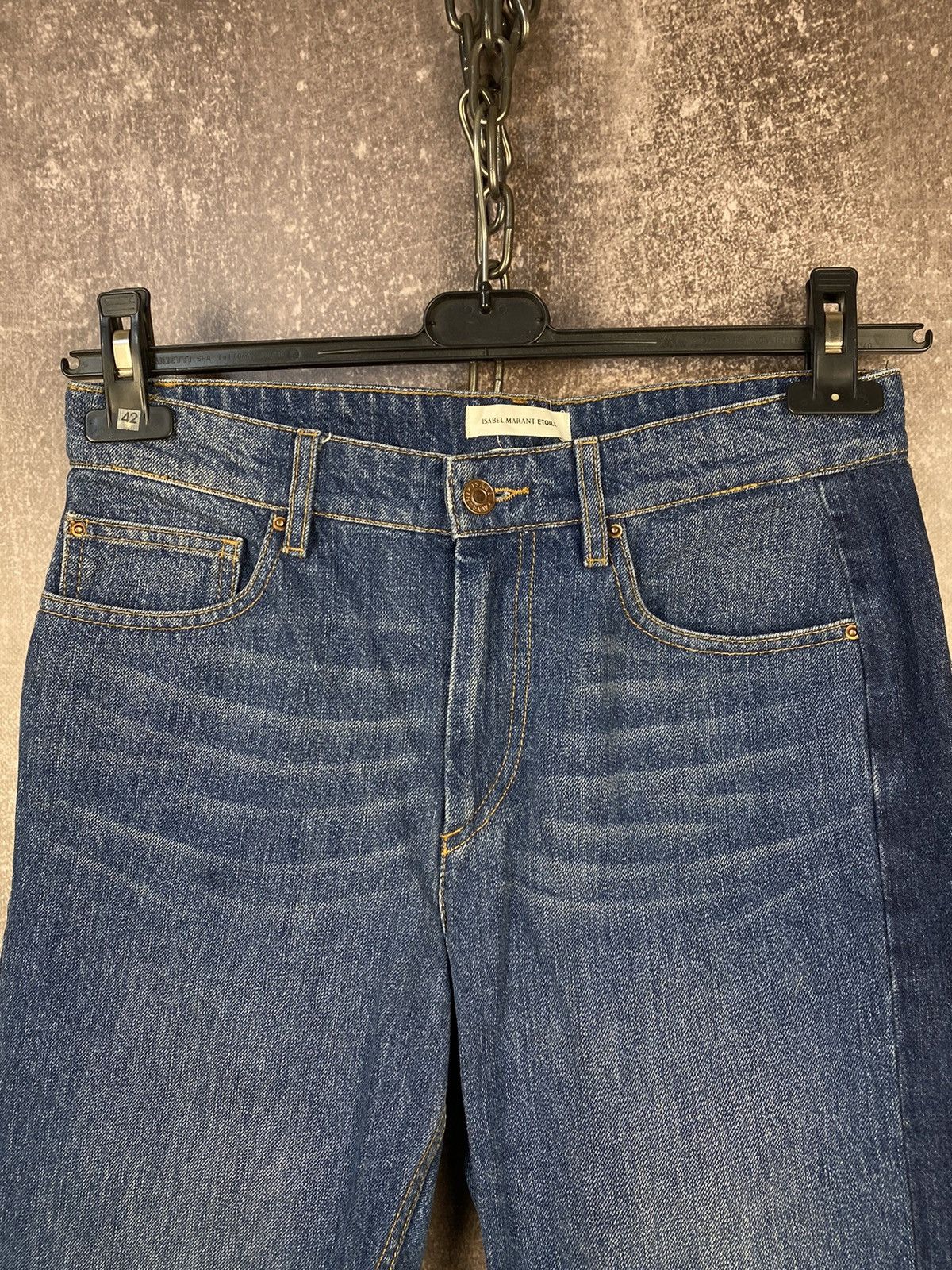 Designer × Isabel Marant Isabel Marant Light Blue Denim Jeans Size 36" / US 14 / IT 50 - 3 Thumbnail