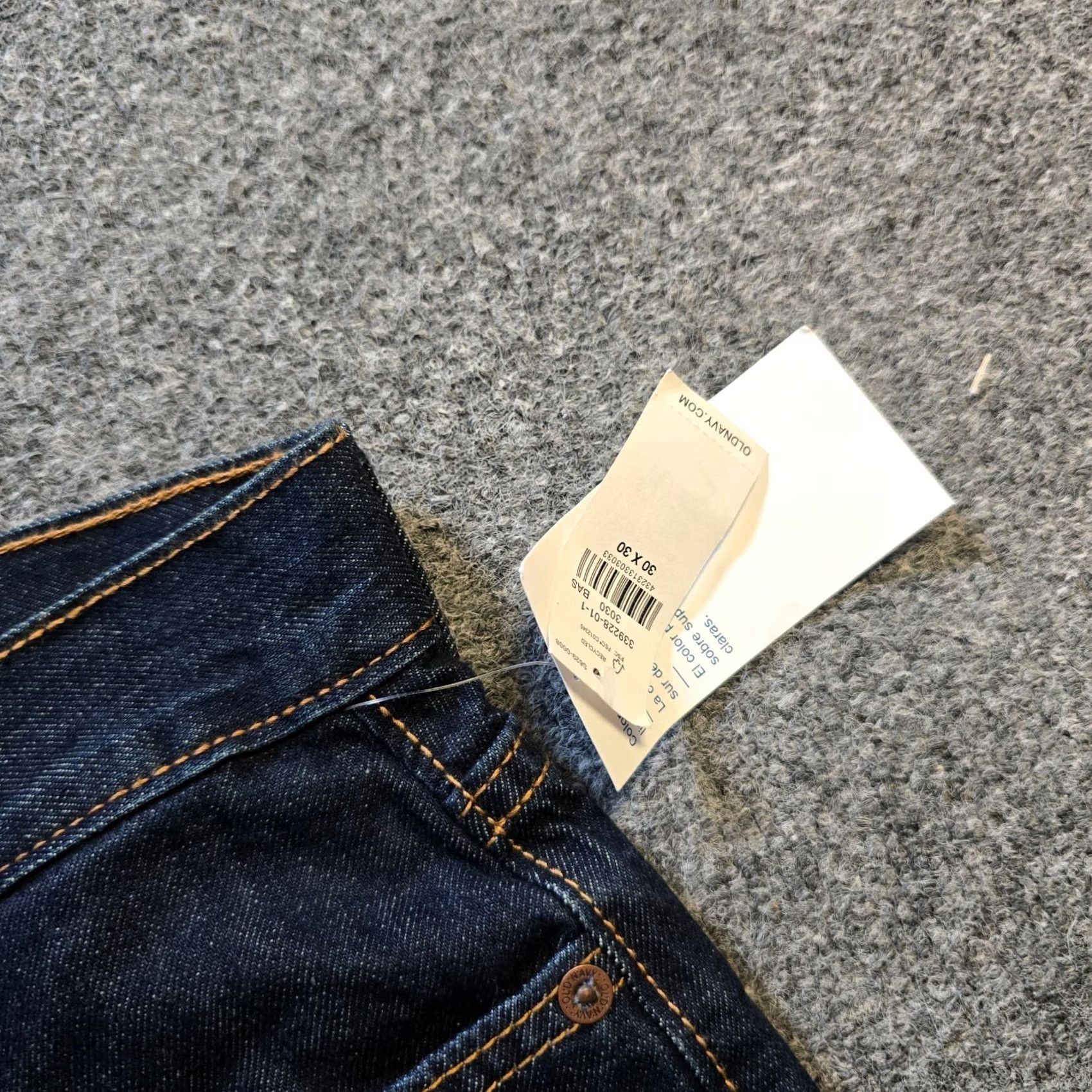 Old Navy Old Navy Jeans Mens 30x30 Blue Straight Leg Dark Wash Mid Rise Capsule Casual Jeans Regular Men XS? Size US 30 / EU 46 - 6 Thumbnail
