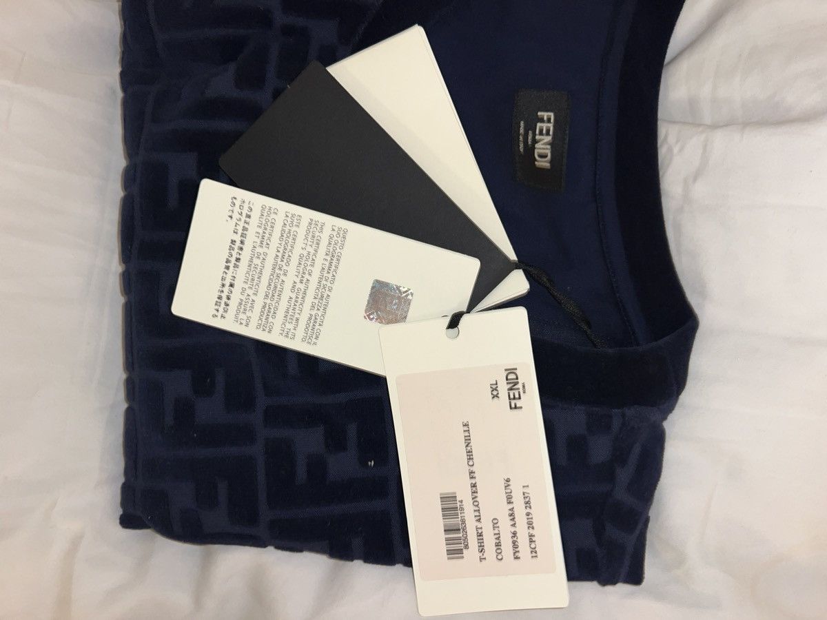 Fendi Fendi Allover FF Chenille Shirt Size US XXL / EU 58 / 5 - 5 Thumbnail