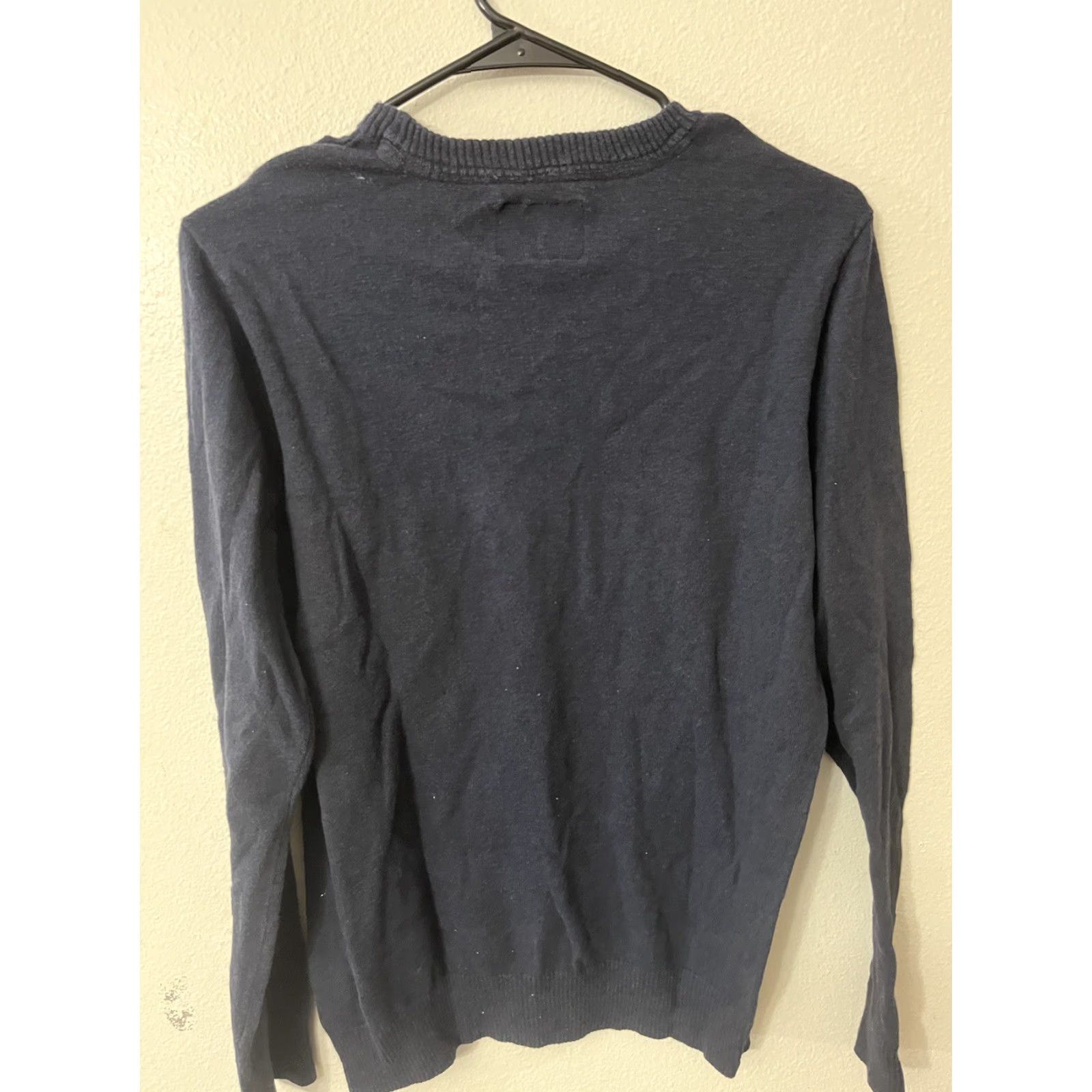 Vintage Aéropostale Sweater Mens Medium Long Sleeve Crew Neck Knit Navy Blue Pullover Regular Mens Size US M / EU 48-50 / 2 - 2 Thumbnail