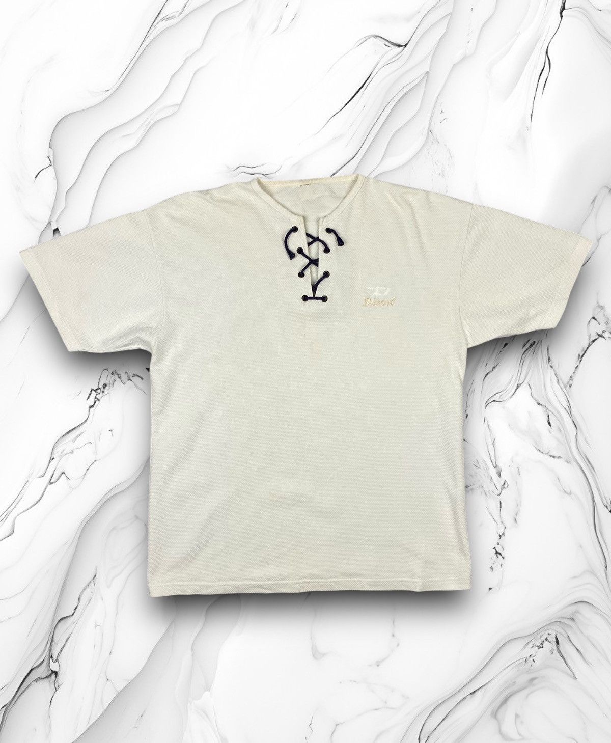 Diesel Vintage Diesel 00s Avant-Garde Graphic T-Shirt – Y2K Era Size US L / EU 52-54 / 3 - 1 Thumbnail
