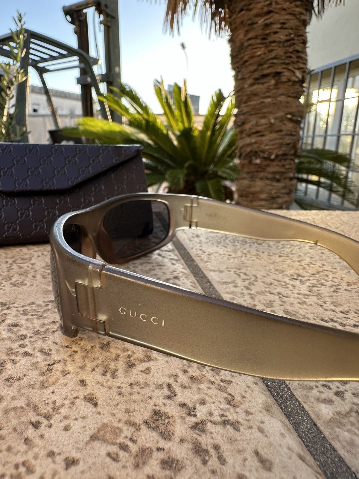 Gucci Gucci Sunglasses Beige Size ONE SIZE - 5 Thumbnail