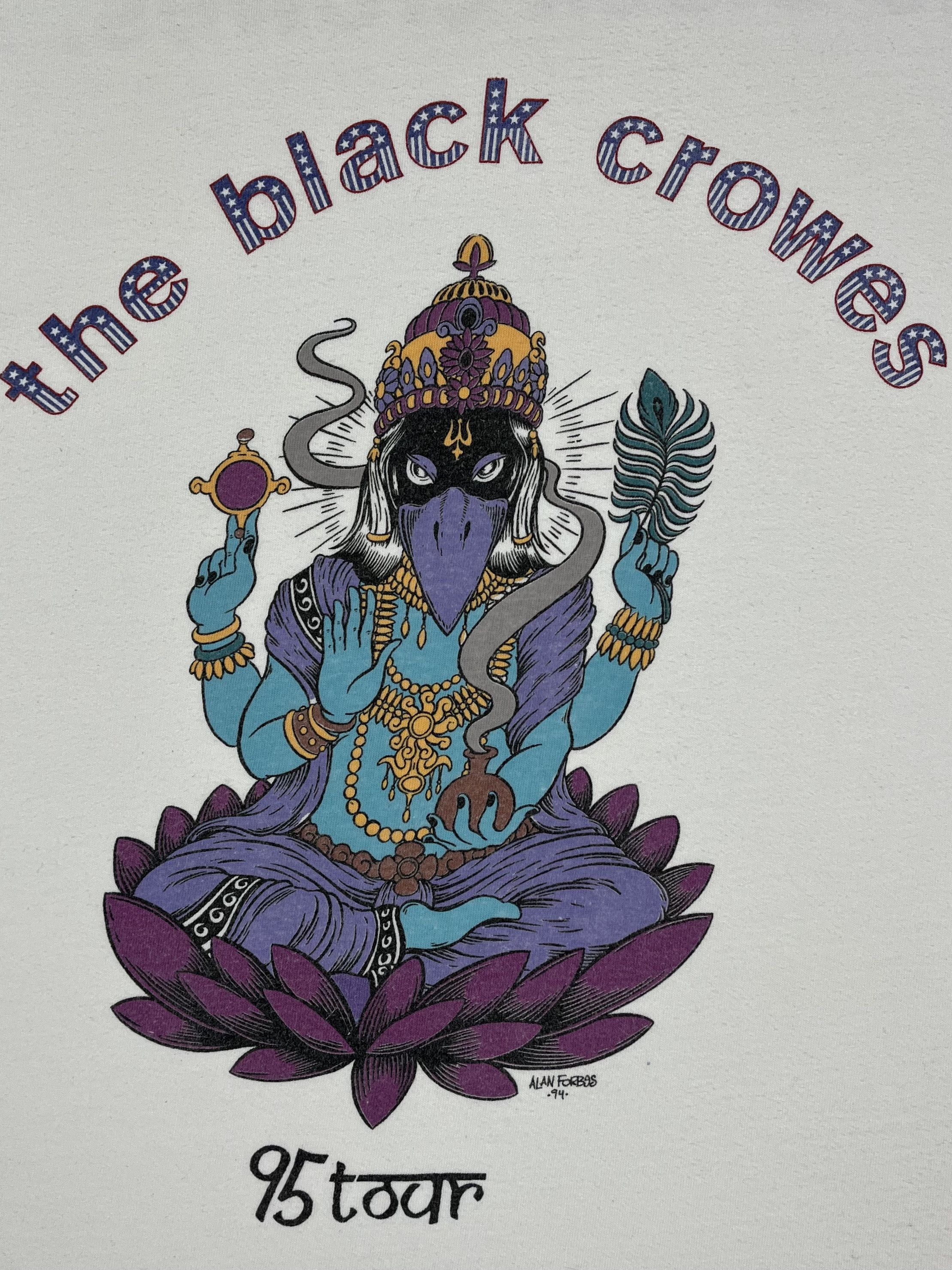 Band Tees Vintage The Black Crowes Tour Rock Band T Shirt 1995 Size US L / EU 52-54 / 3 - 6 Thumbnail
