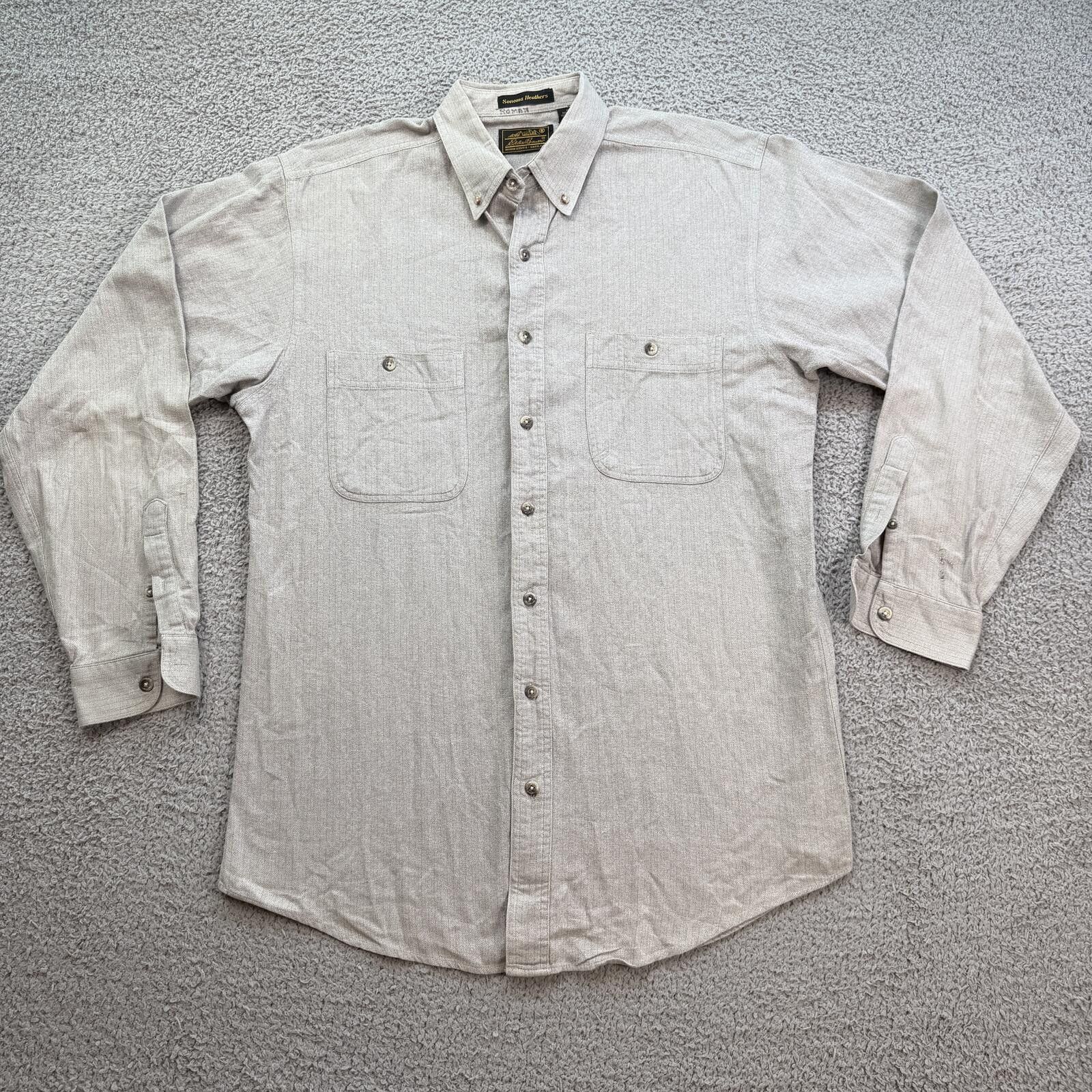 Eddie Bauer Vintage Eddie Bauer Sonoma Heathers Button Up Shirt M Tall Size US M / EU 48-50 / 2 - 1 Thumbnail