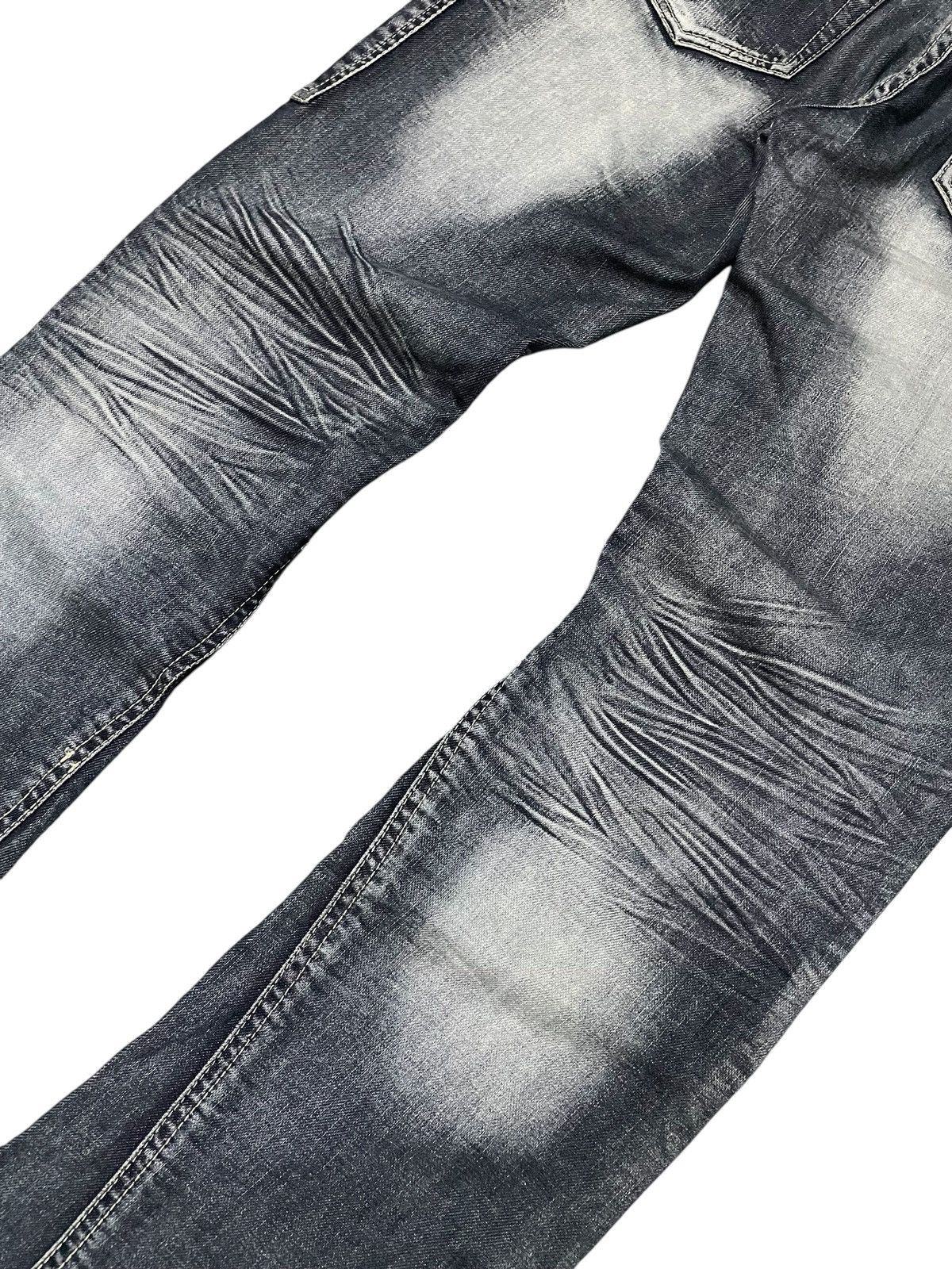 Tete Homme × Tornado Mart Michel Klein Japan Panel Spiral Flared Denim Jeans Size US 30 / EU 46 - 15 Thumbnail
