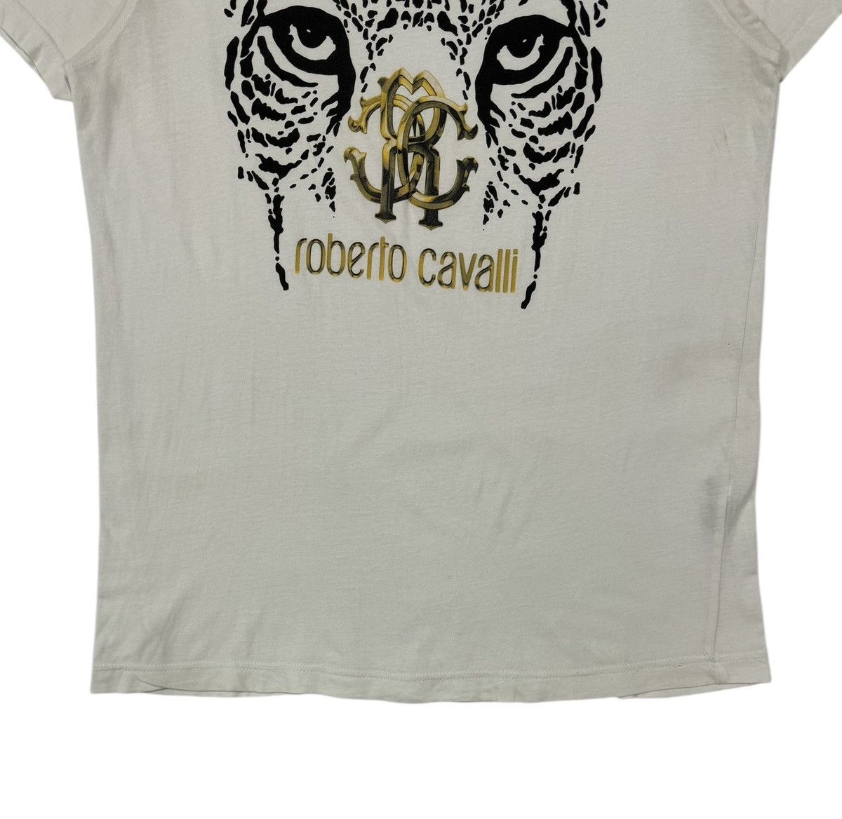 Roberto Cavalli Robertor Cavalli White Tiger Printed Tee Size US XL / EU 56 / 4 - 4 Thumbnail