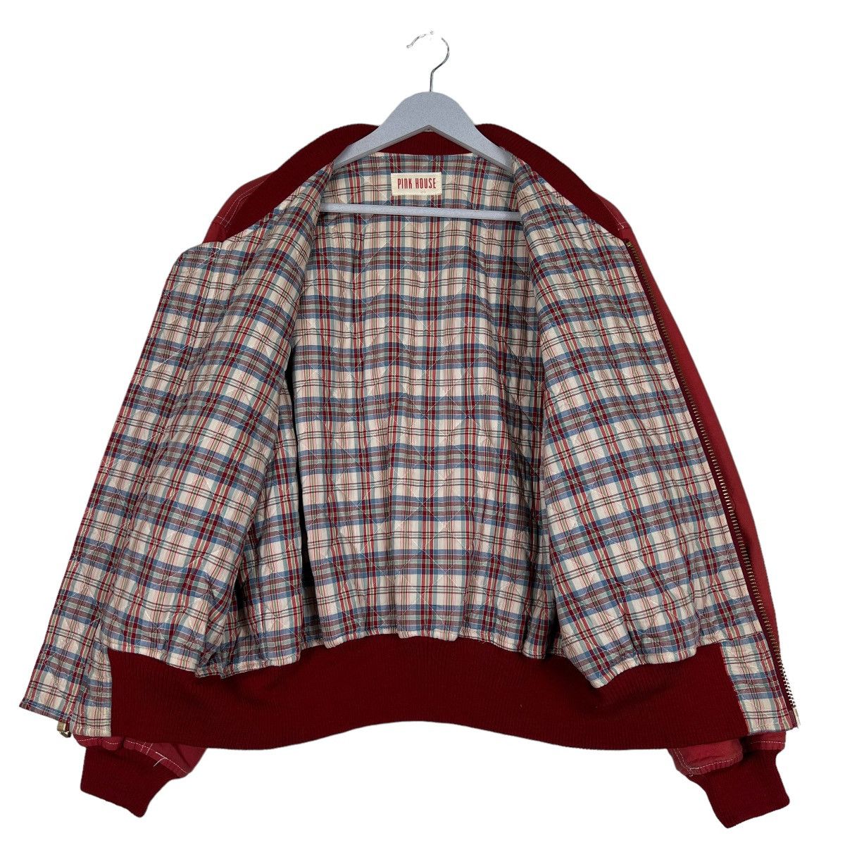 Pink House 🔥 PINK HOUSE CHECK LINING BOMBER JACKET Size US M / EU 48-50 / 2 - 11 Thumbnail