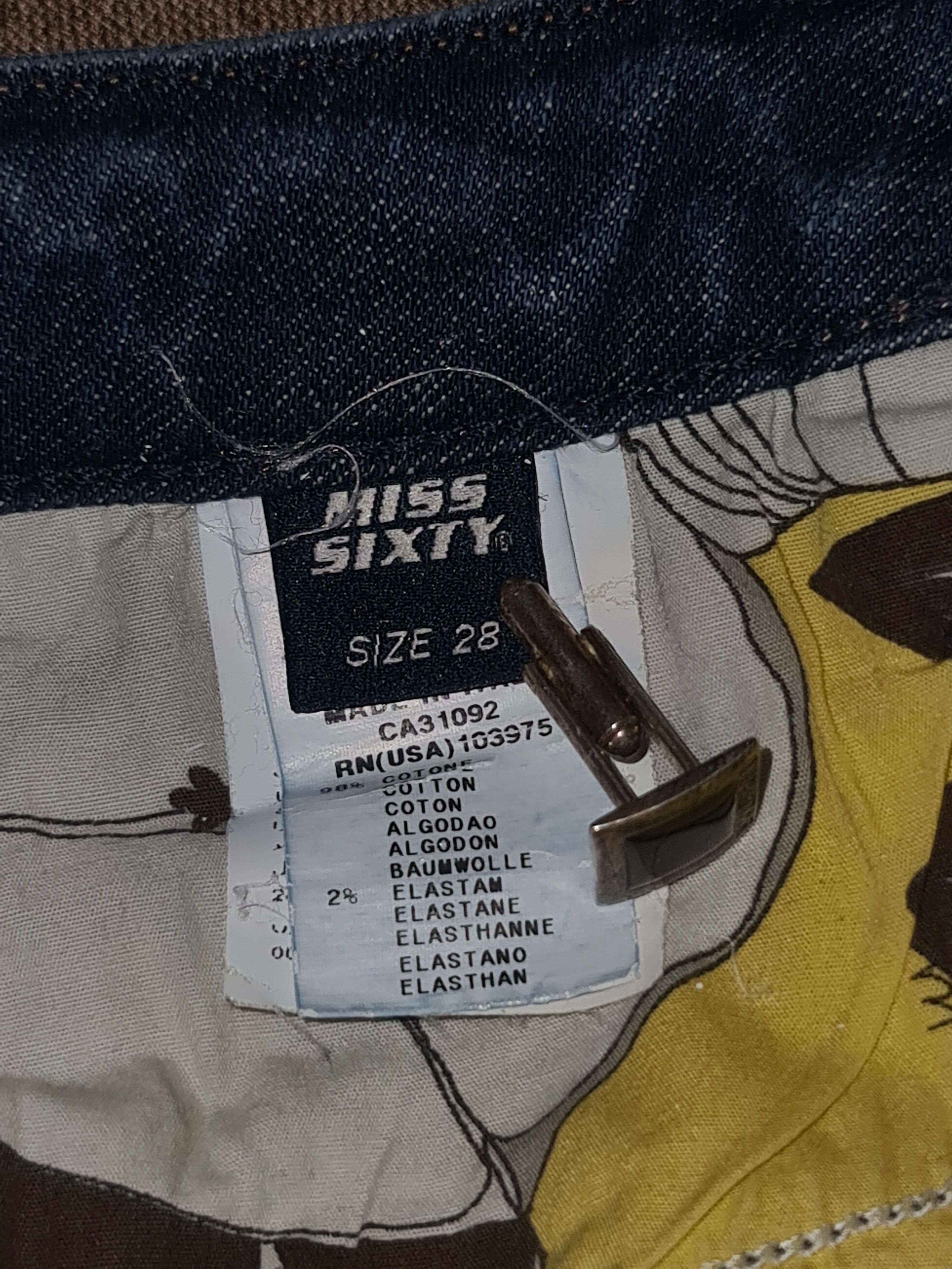 Miss Sixty Vintage Miss Sixty Bootcut Jeans Low Rise Dark Wash Denim Size 28" / US 6 / IT 42 - 13 Thumbnail