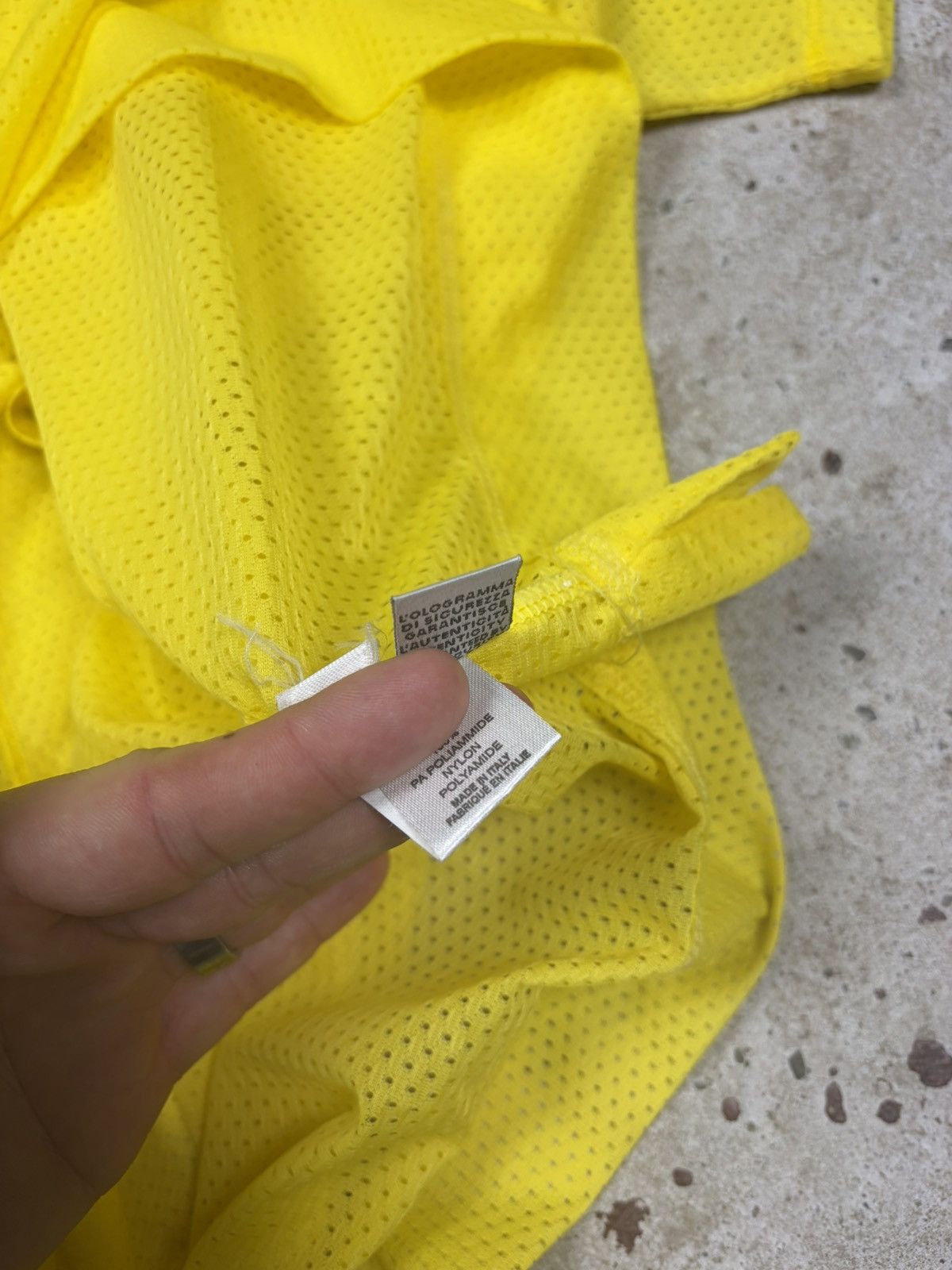 Dolce & Gabbana Vintage 90s Dolce & Gabbana Mare Yellow Surf Mesh T Shirt Size US XL / EU 56 / 4 - 6 Thumbnail