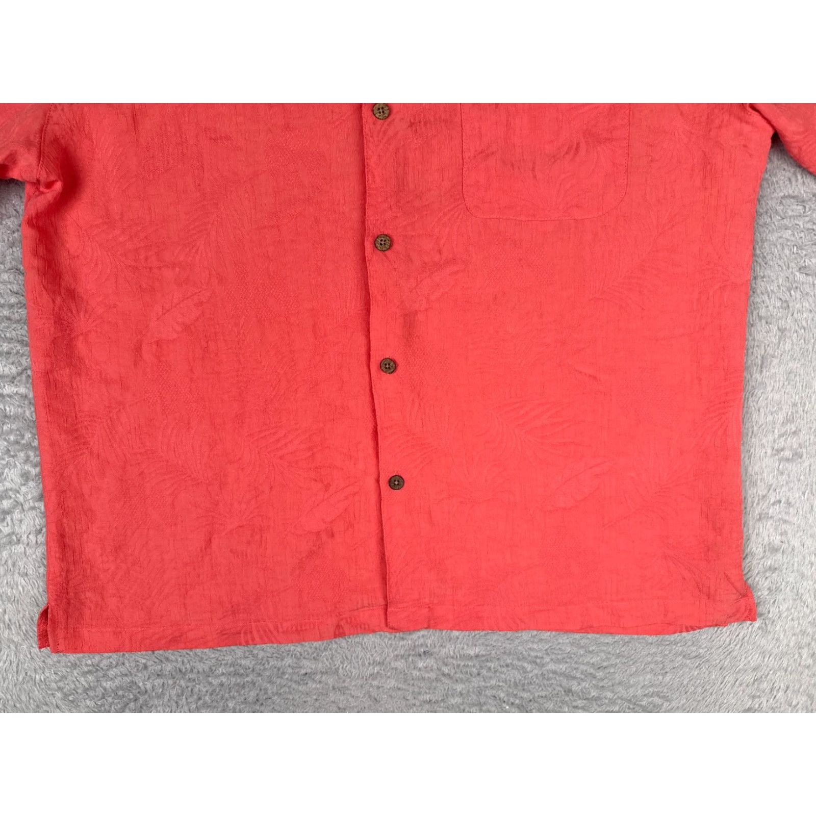 Vintage Joe Marlin Shirt Men 2XL Pink Floral Embroidered Rayon Hawaiian Button-Up Short Sleeve Size US XXL / EU 58 / 5 - 5 Thumbnail