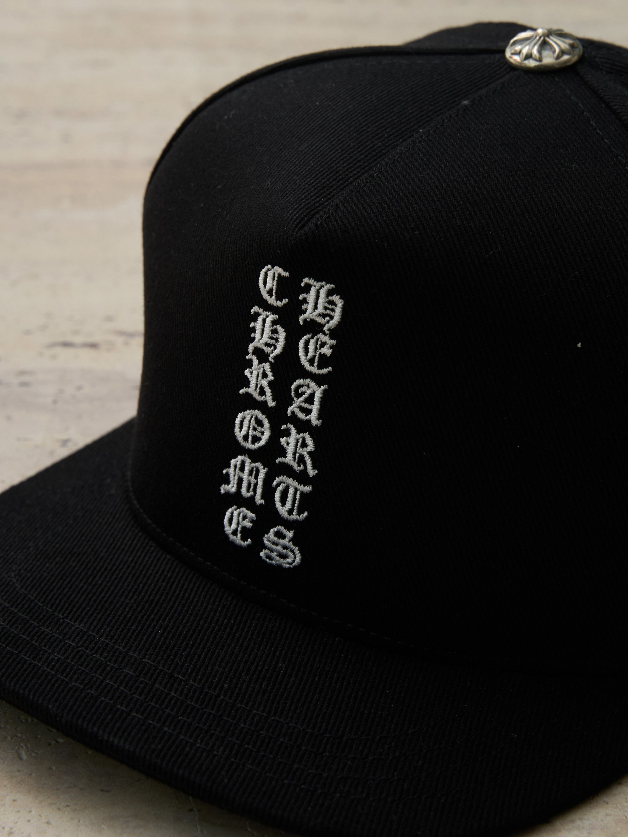 Chrome Hearts Chrome Hearts Vertical Logo Hat Black denim Size ONE SIZE - 2 Thumbnail