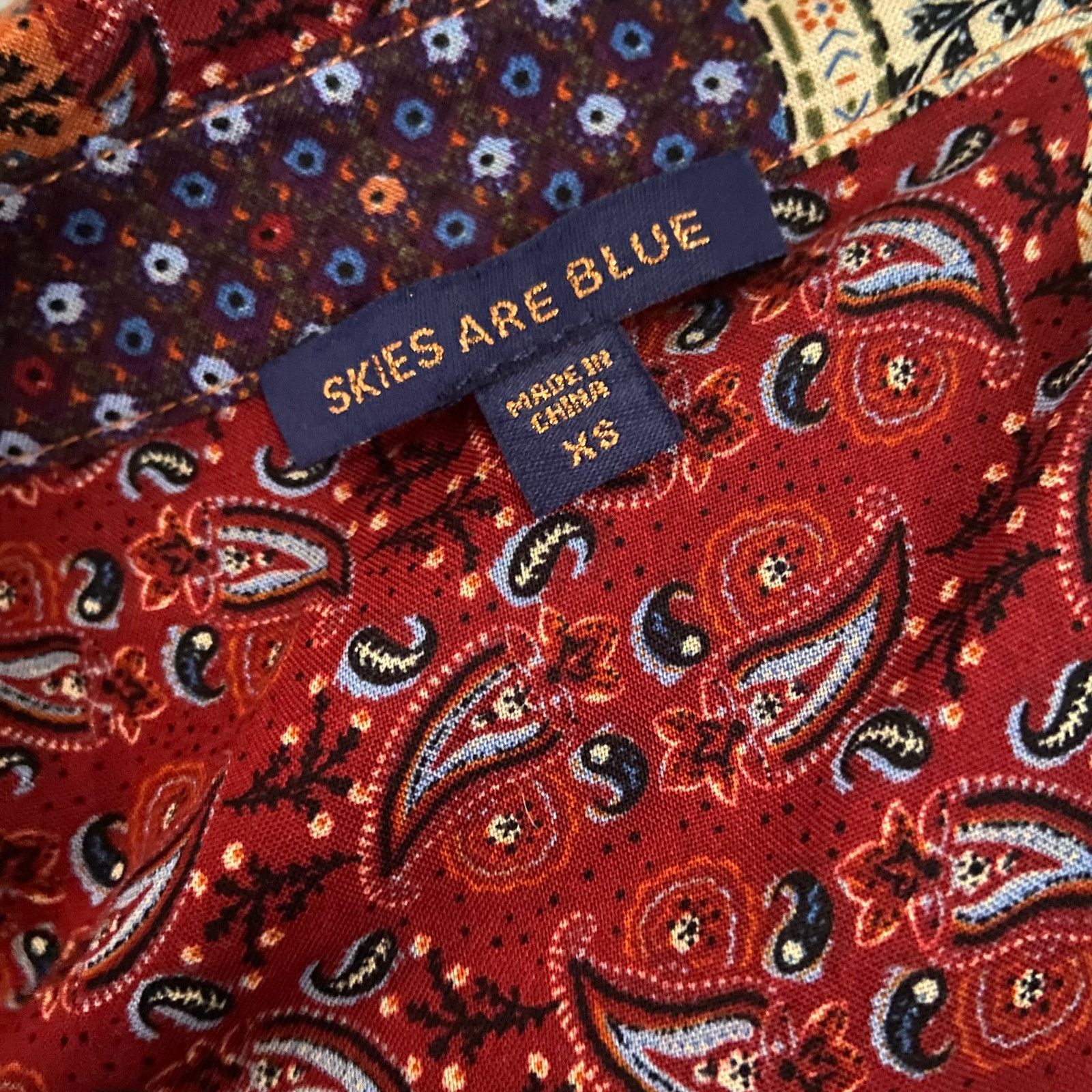 Other Skies are Blue Buttonfront Patchwork Maxi Dress Prairie XS Size XS / US 0-2 / IT 36-38 - 5 Thumbnail