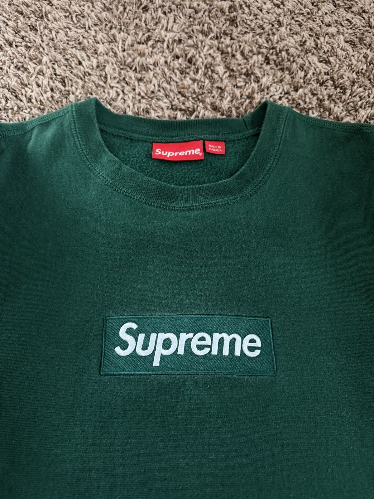 Supreme supreme box logo crewneck fw18 Size US M / EU 48-50 / 2 - 2 Thumbnail
