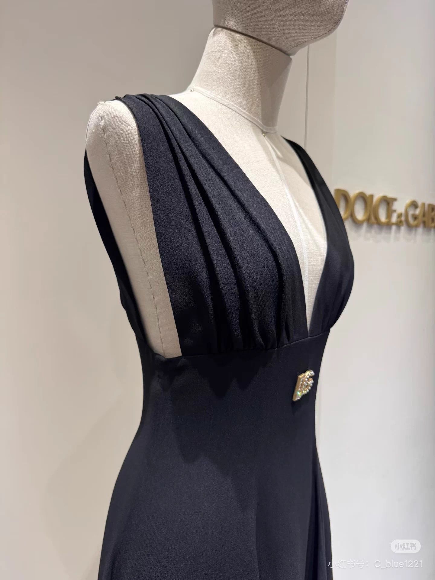 Dolce&Gabbana Black Pearl-Crystal Logo Mini Dress IT38