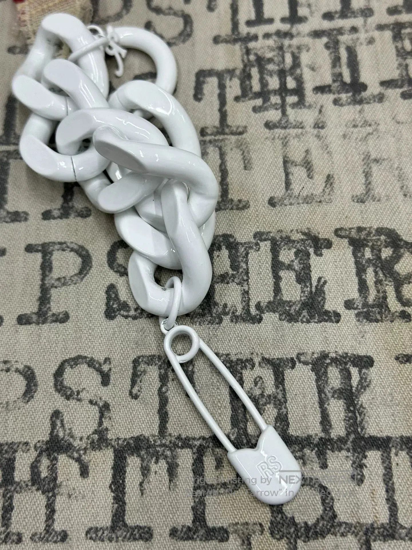 Other Raf Simons White Painted Bracelet. Size ONE SIZE - 4 Thumbnail
