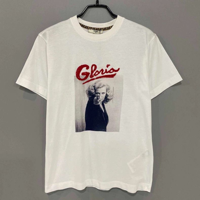 Fendi Fendi White Graphic Short Sleeve T-Shirt Size US S / EU 44-46 / 1 - 1 Thumbnail
